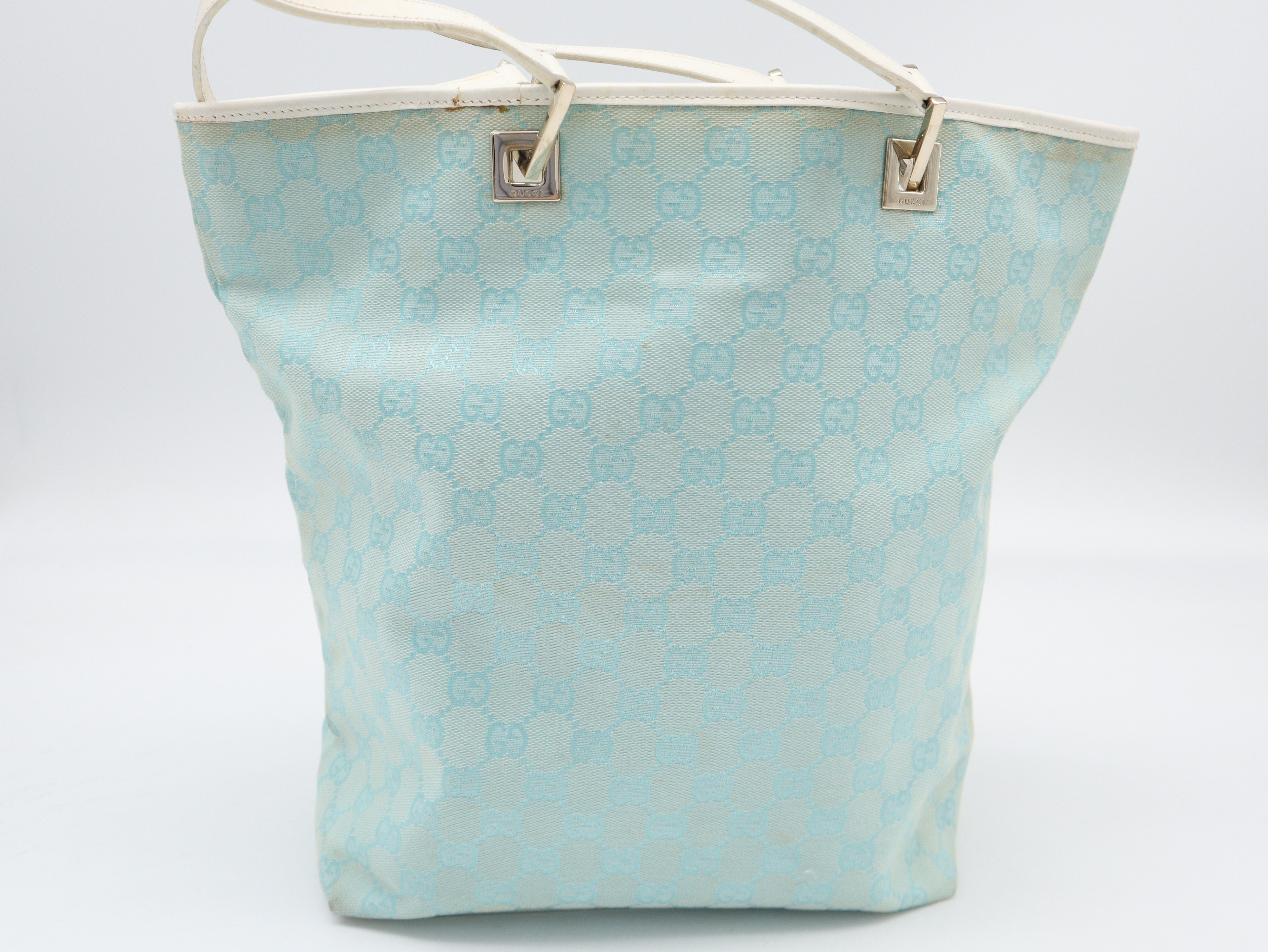 002.1098GG Canvas Tote Bag, Light Green Tote Bag — view 2