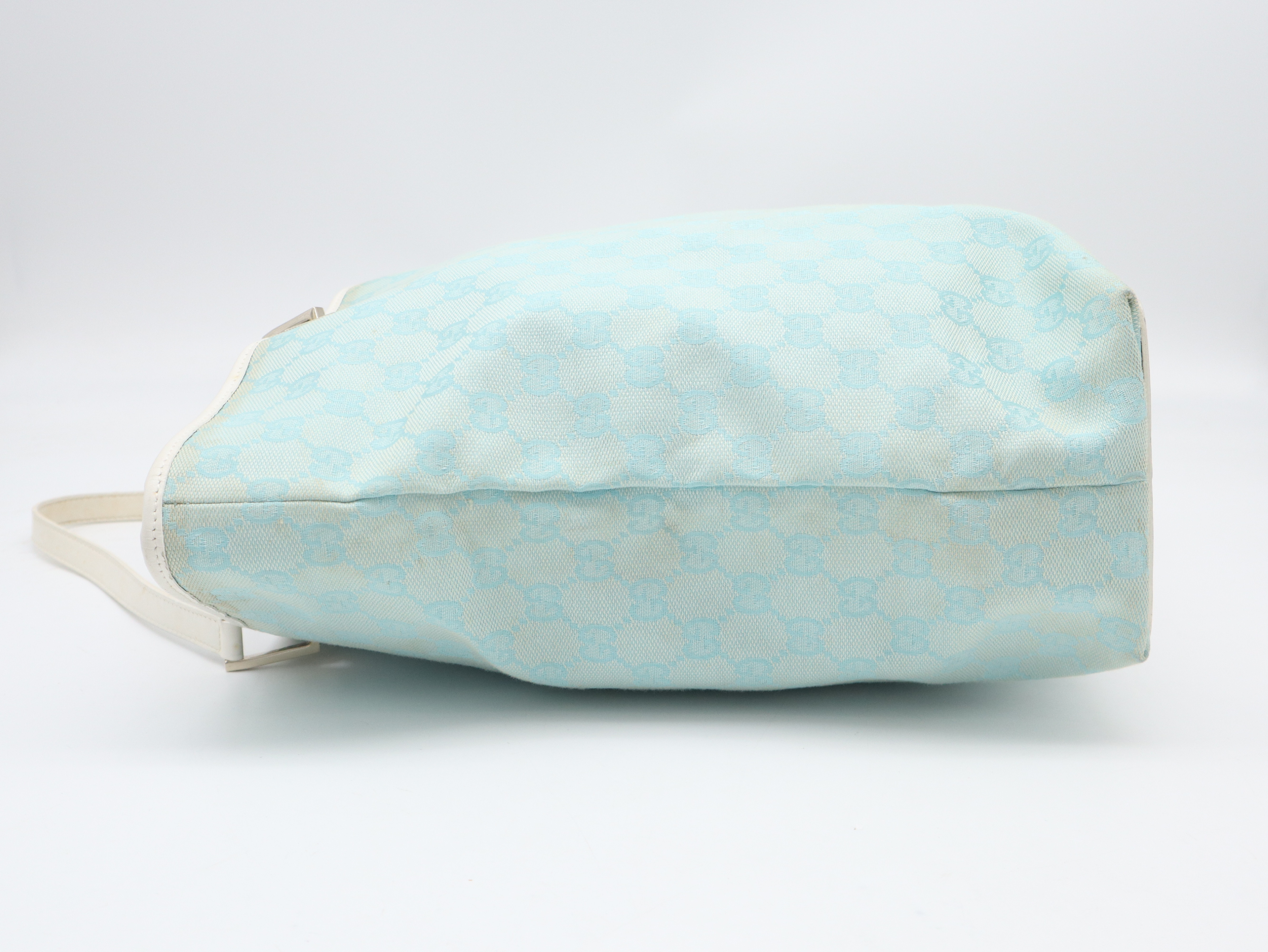 002.1098GG Canvas Tote Bag, Light Green Tote Bag — view 3