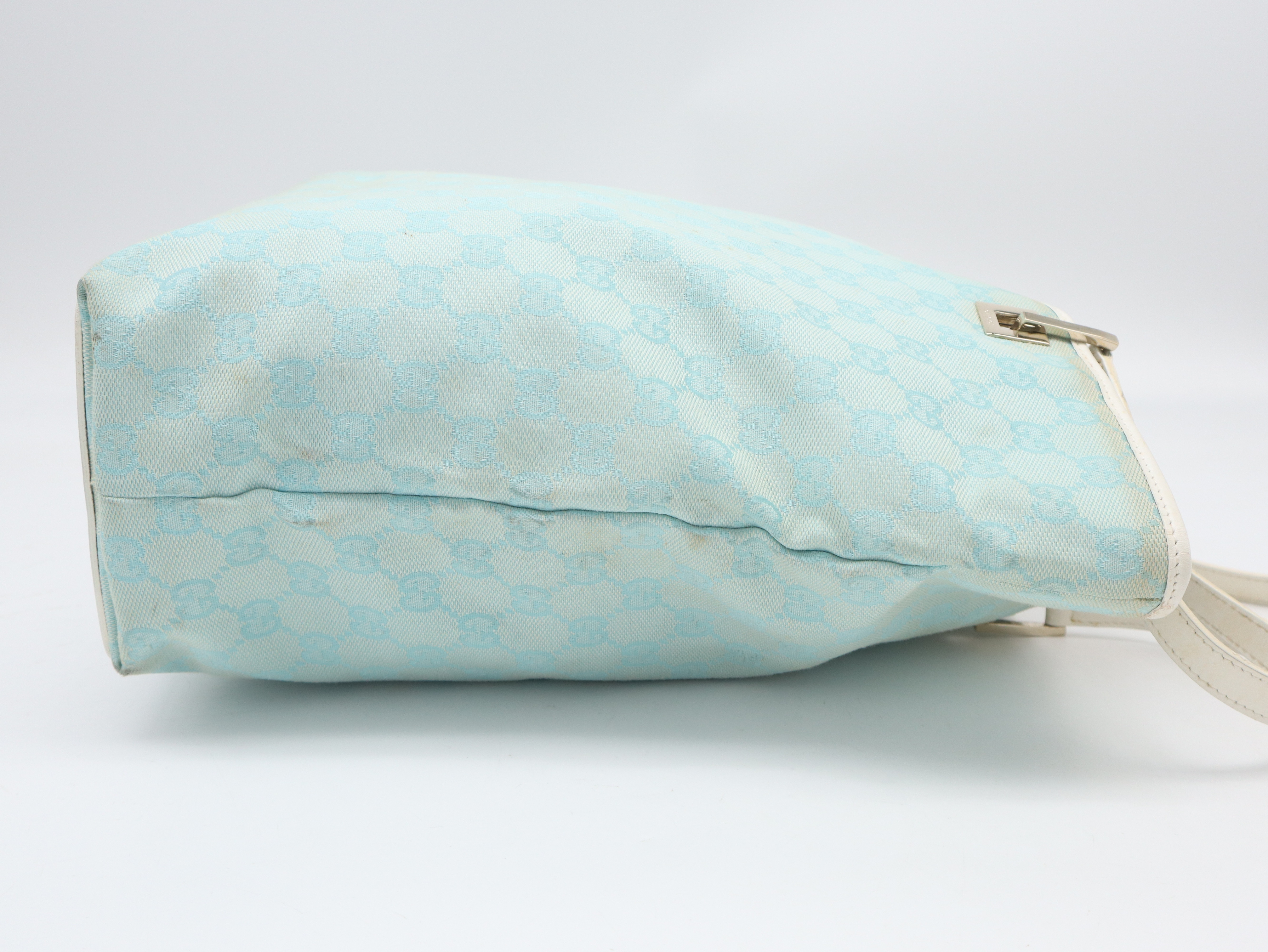 002.1098GG Canvas Tote Bag, Light Green Tote Bag — view 4
