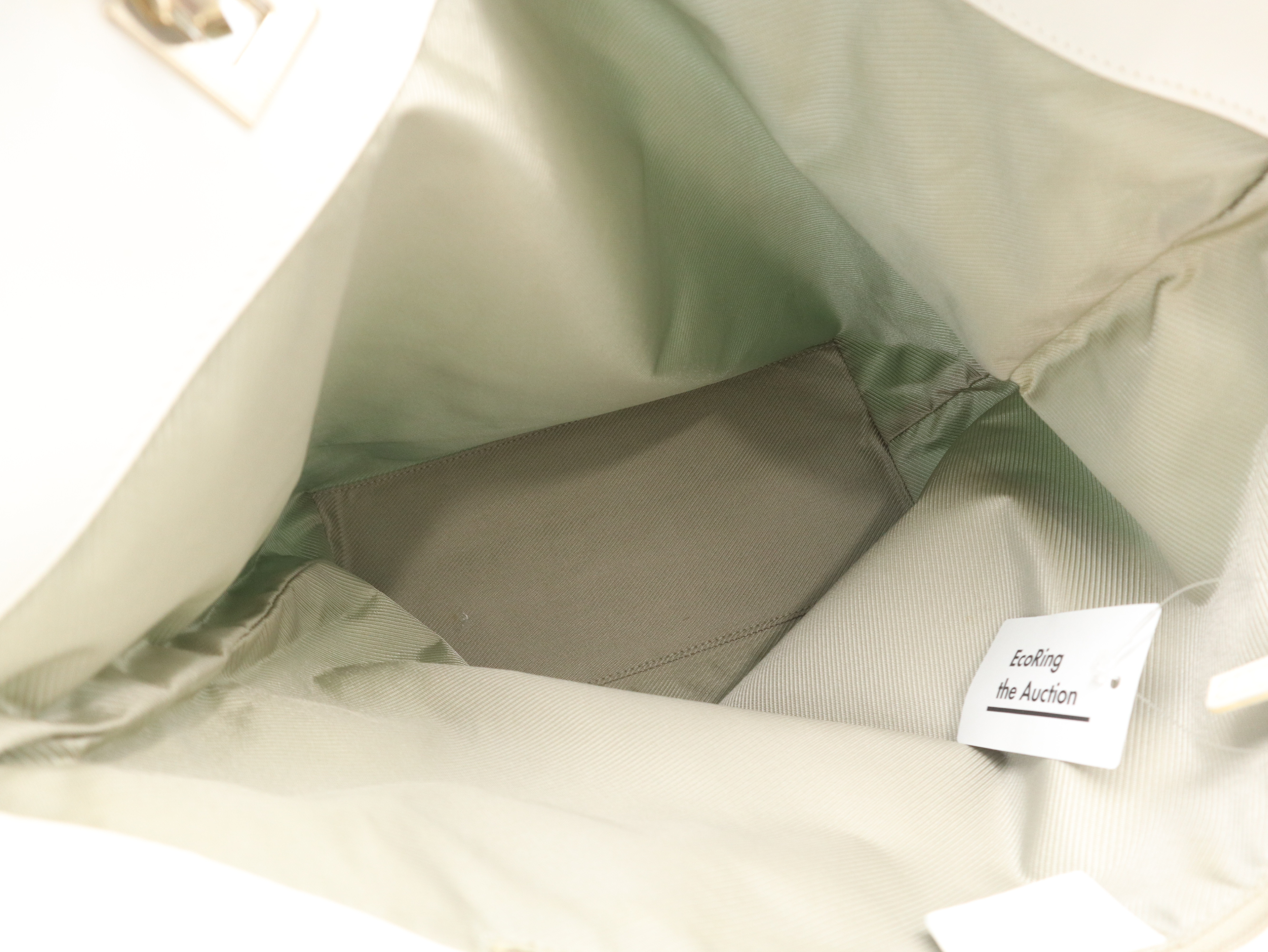 002.1098GG Canvas Tote Bag, Light Green Tote Bag — view 8