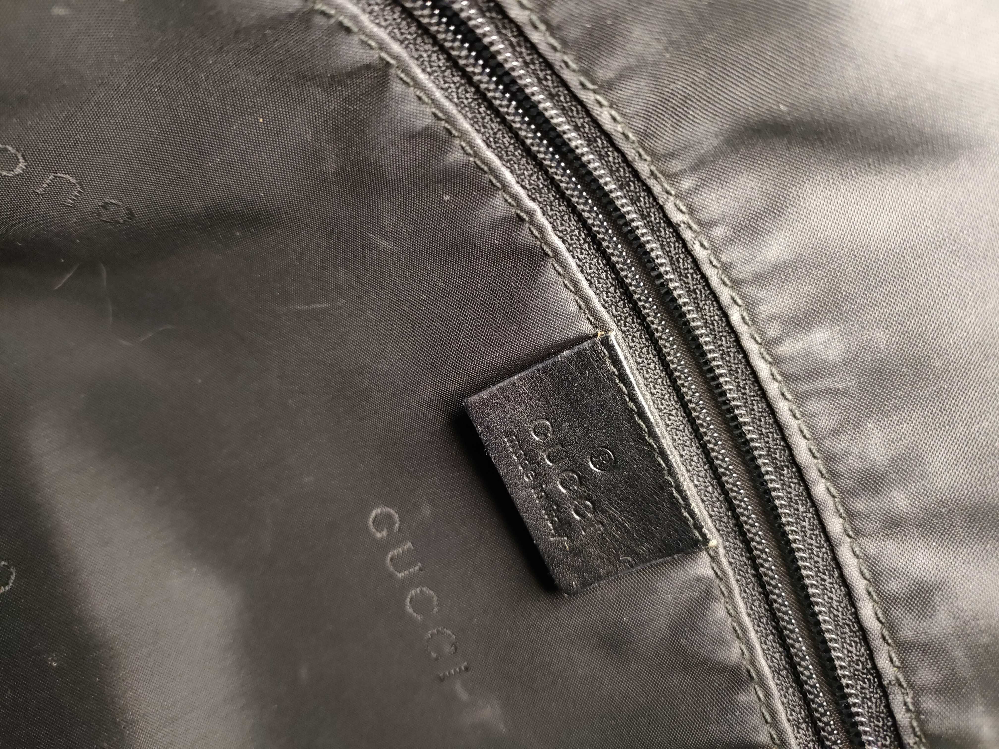 Shoulder Bag, Black Nylon Shoulder Bag — view 11