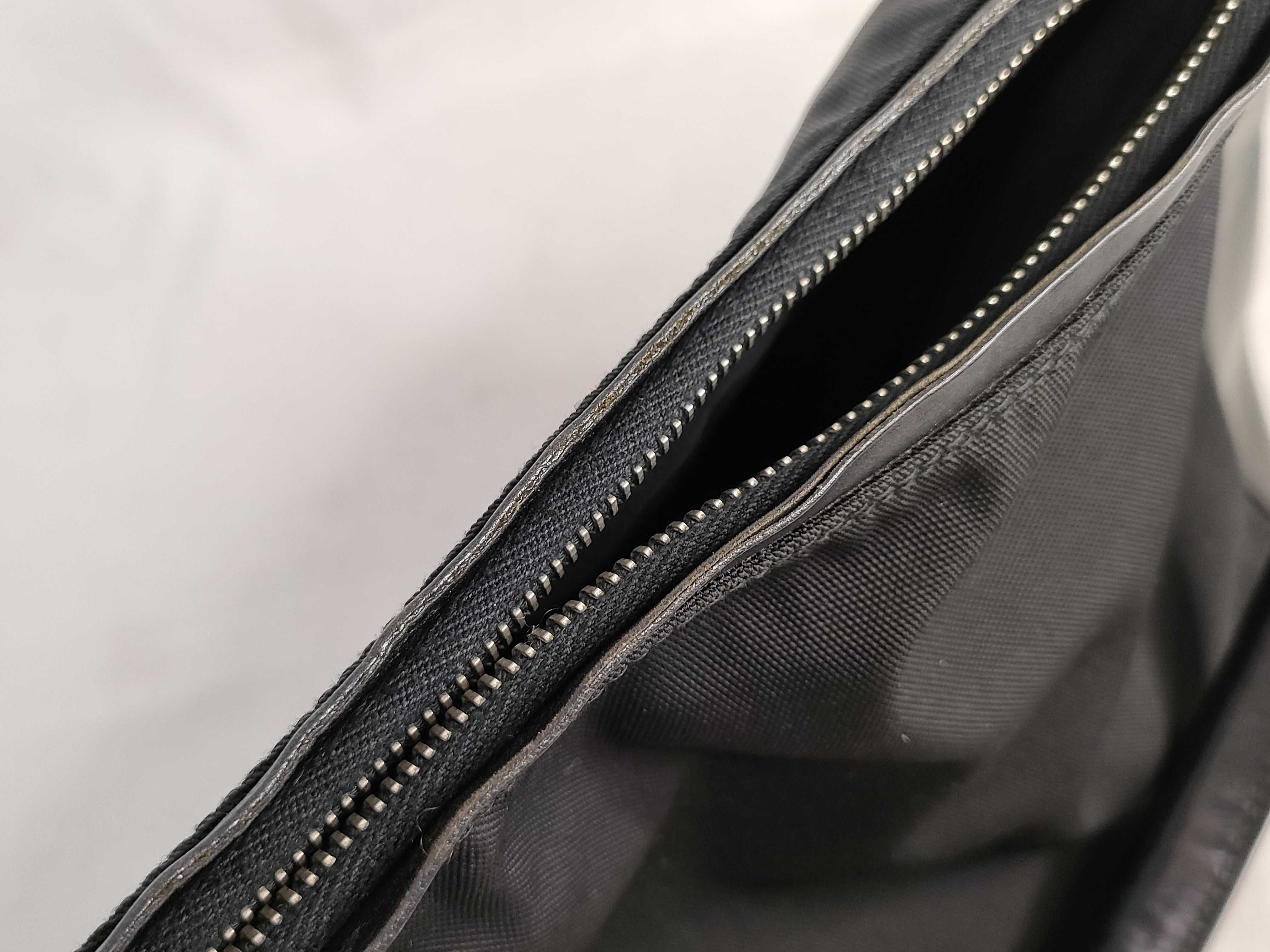 Shoulder Bag, Black Nylon Shoulder Bag — view 14