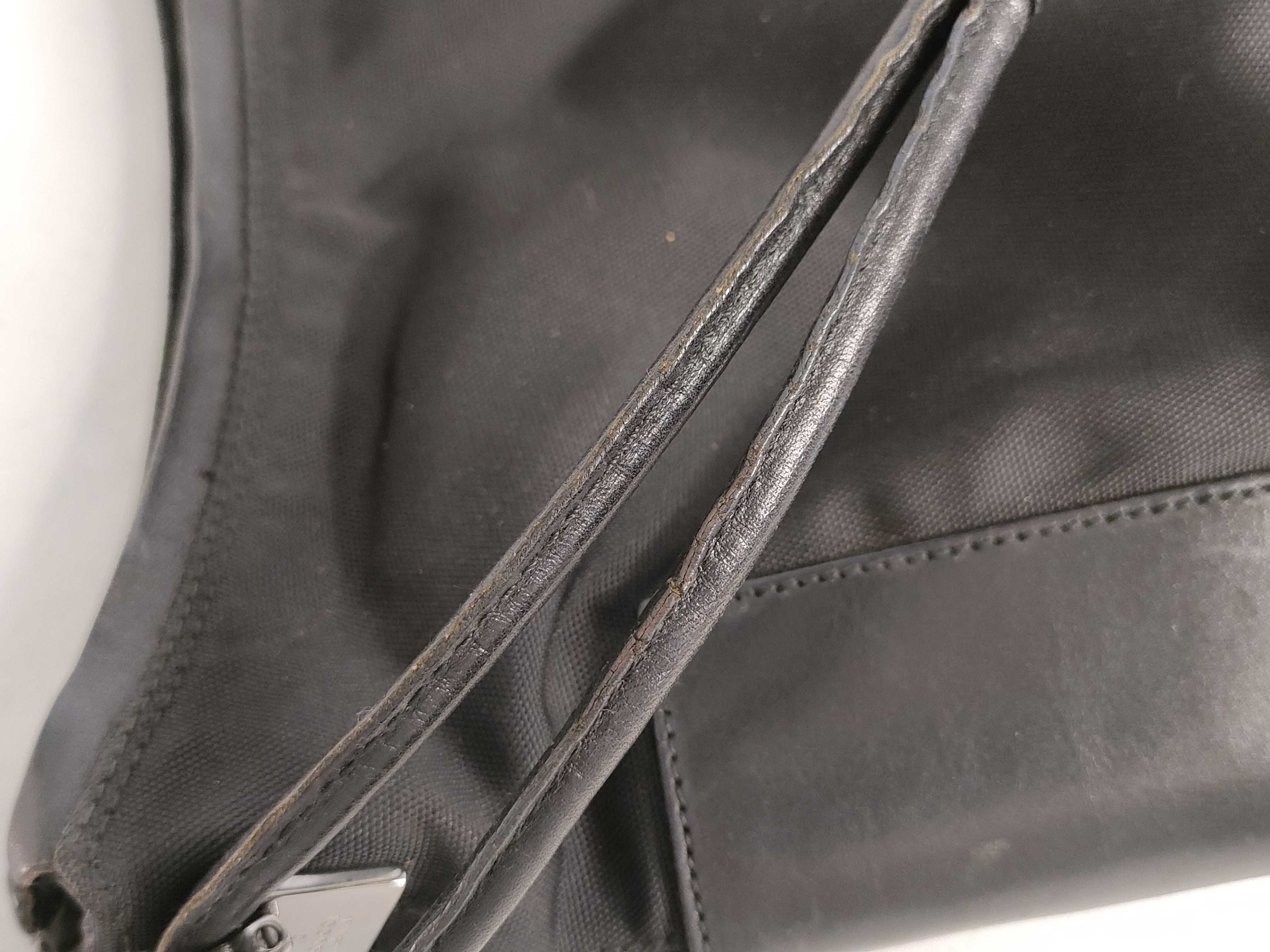 Shoulder Bag, Black Nylon Shoulder Bag — view 15