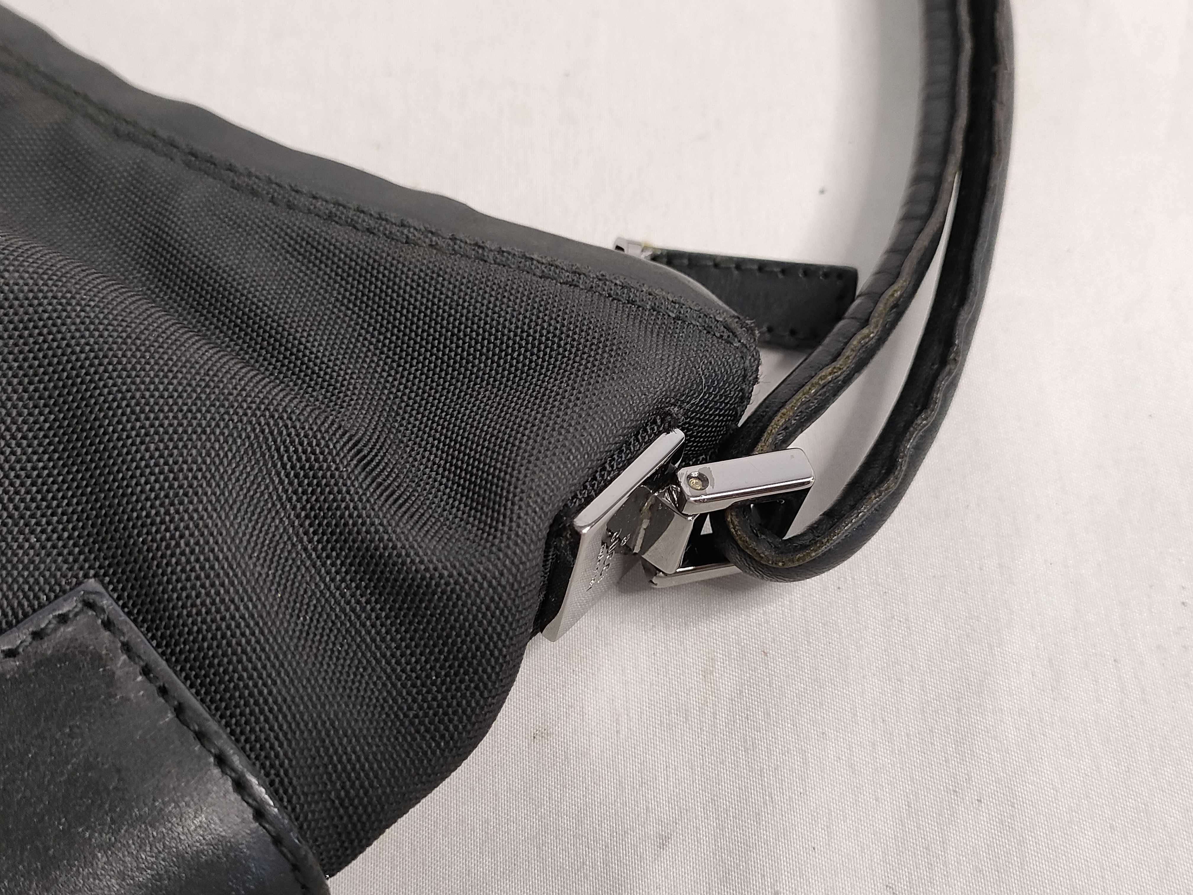 Shoulder Bag, Black Nylon Shoulder Bag — view 5