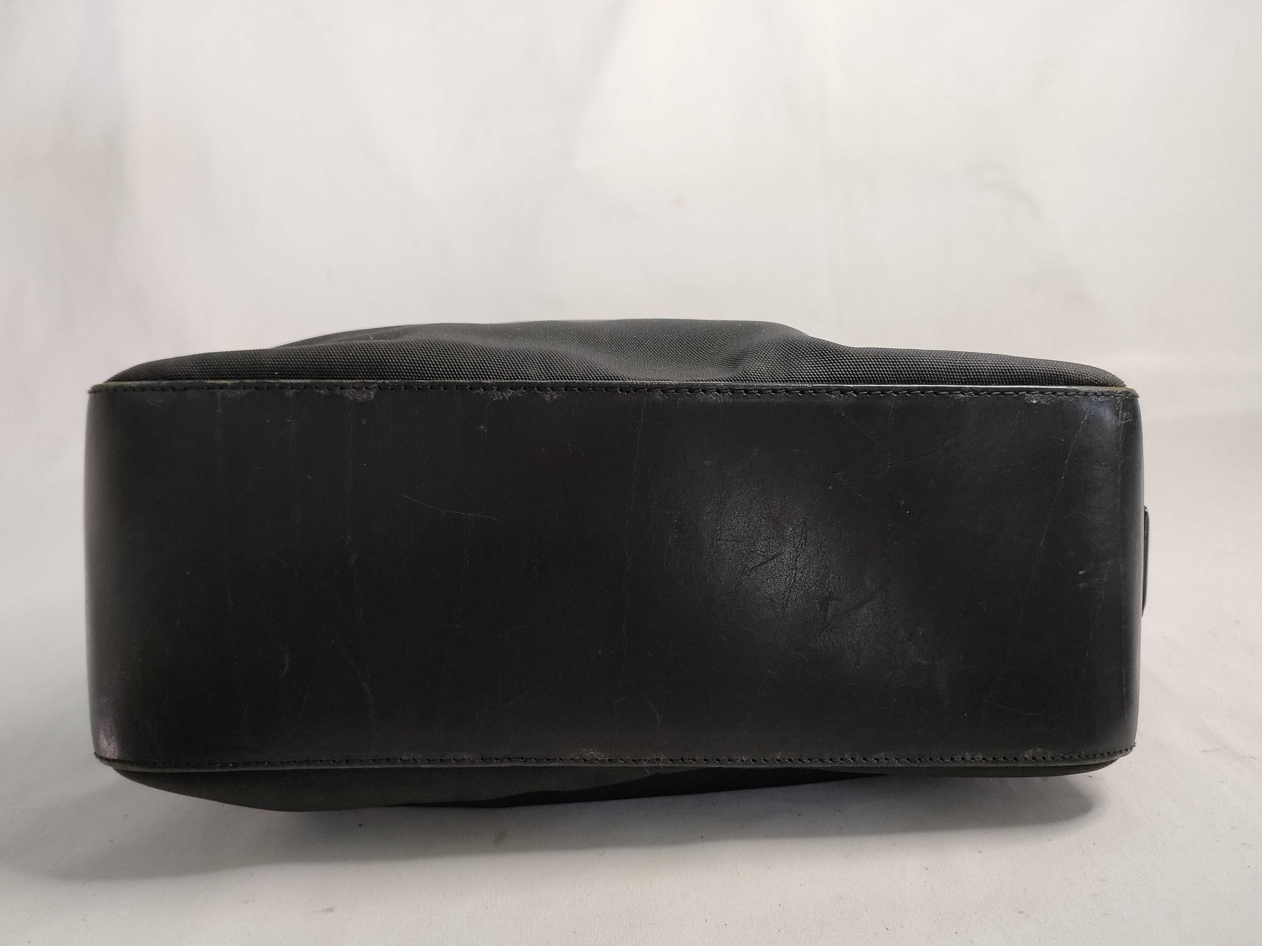 Shoulder Bag, Black Nylon Shoulder Bag — view 7
