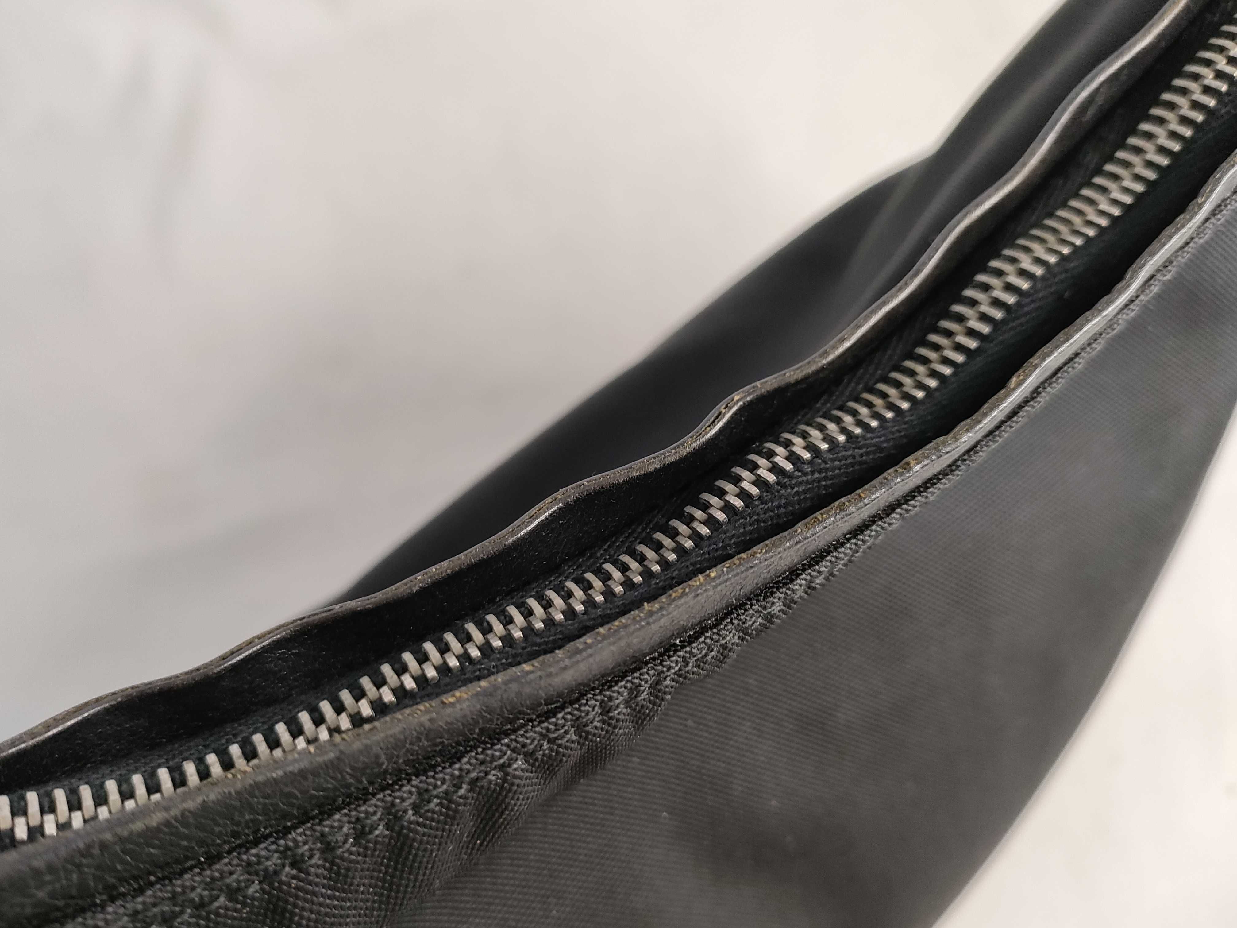 Shoulder Bag, Black Nylon Shoulder Bag — view 8