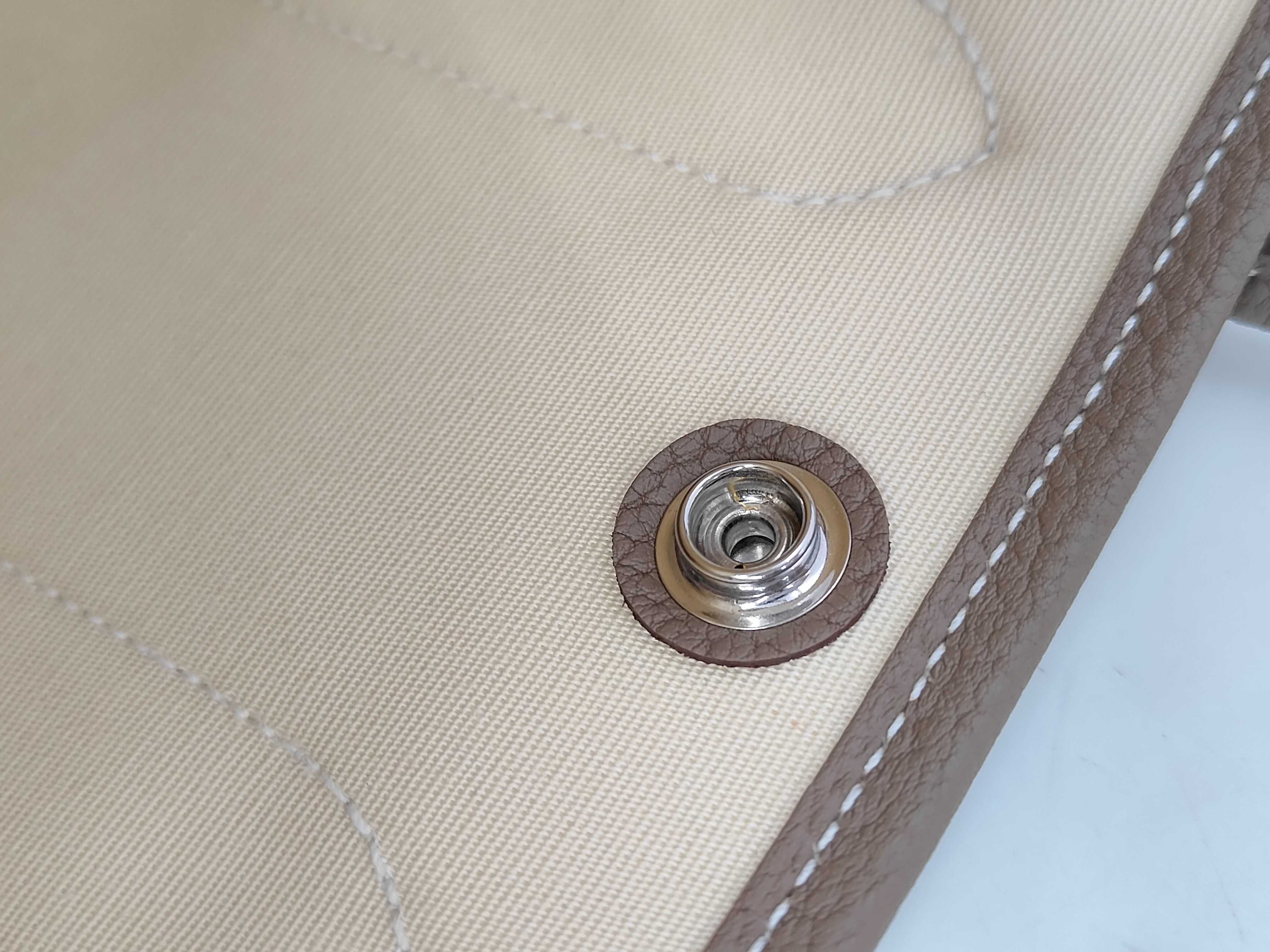 Neo Garden 23 Etoupe/Vanilla x Toile Officier/Negonda x Silver Hardware x G Stamp Handbag — view 11