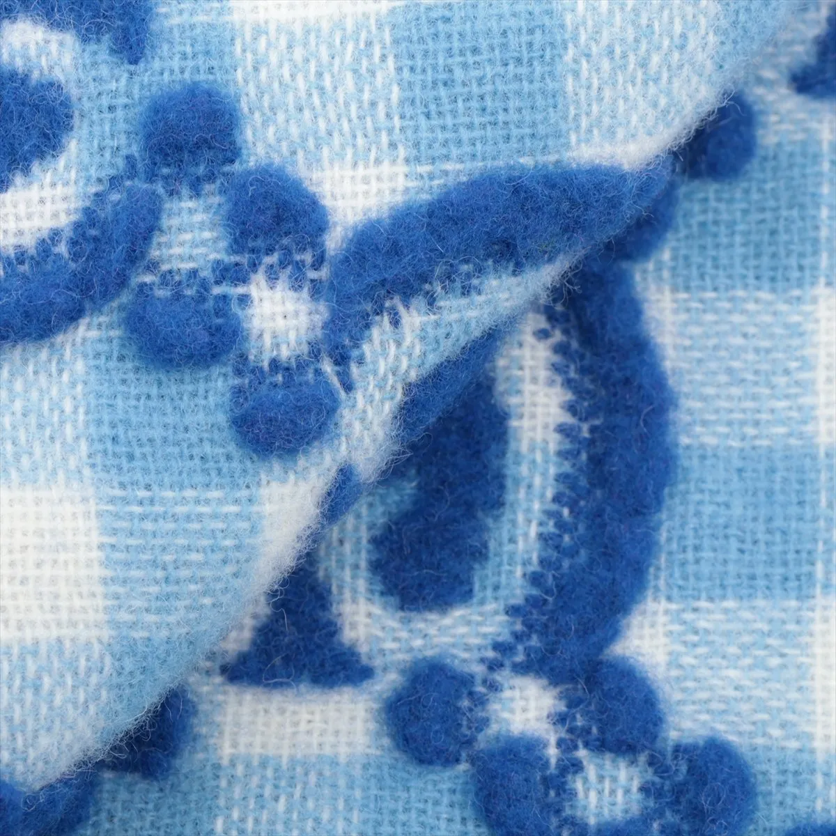 GG Scarf, Wool, Blue, — view 2