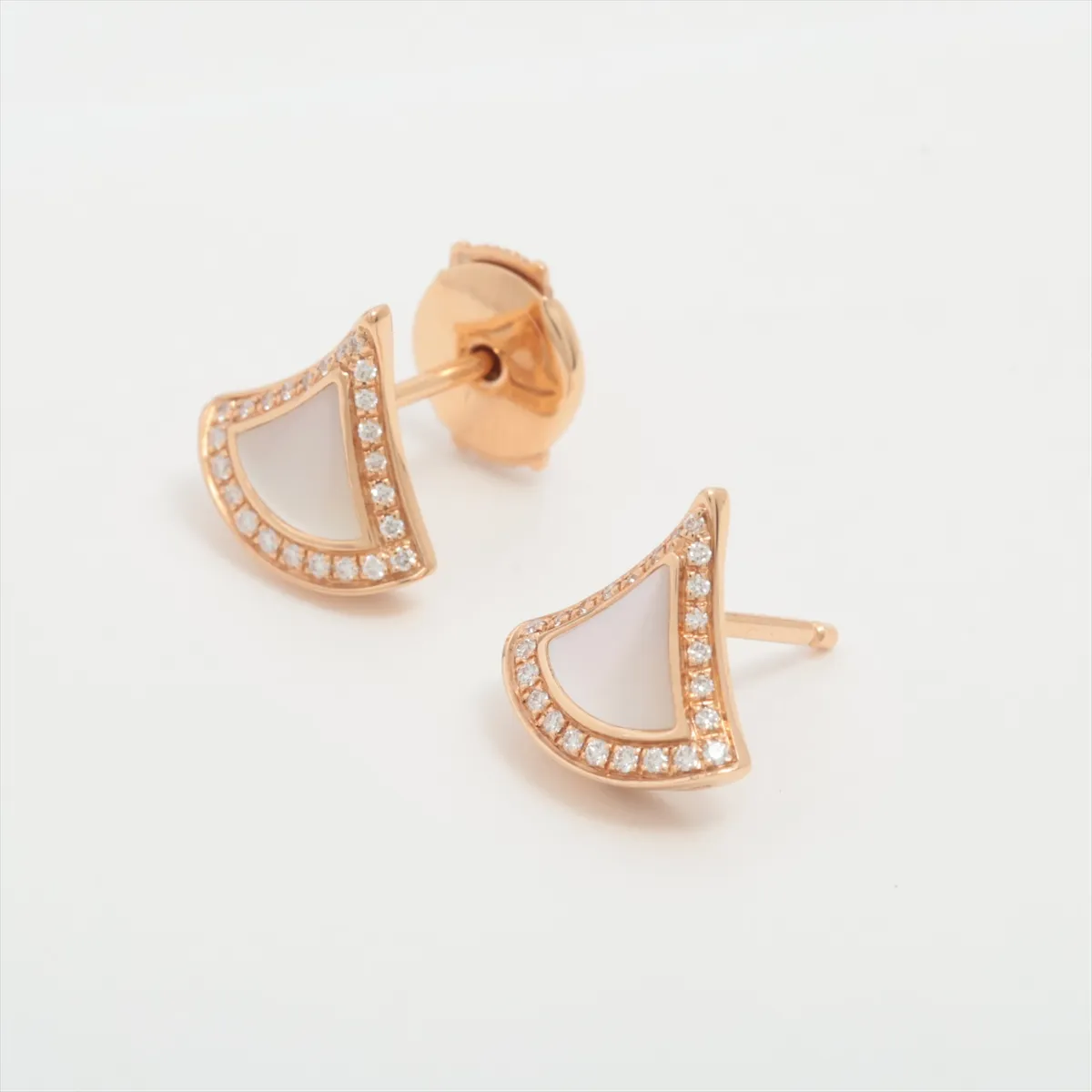 Diva's Dream Shell Diamond Earrings, 750 (PG), 2.4g, ACR605. — view 3