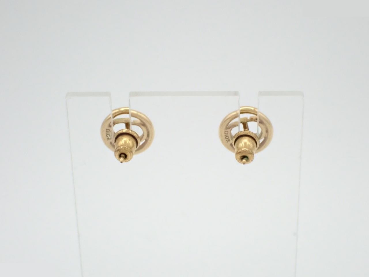CD logo earrings — view 2