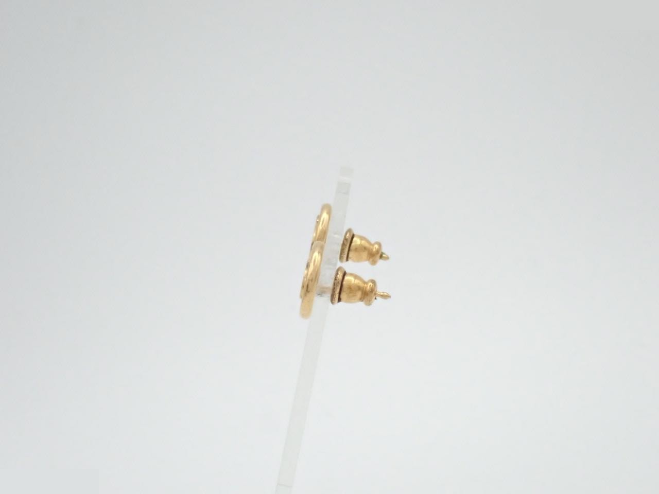 CD logo earrings — view 3