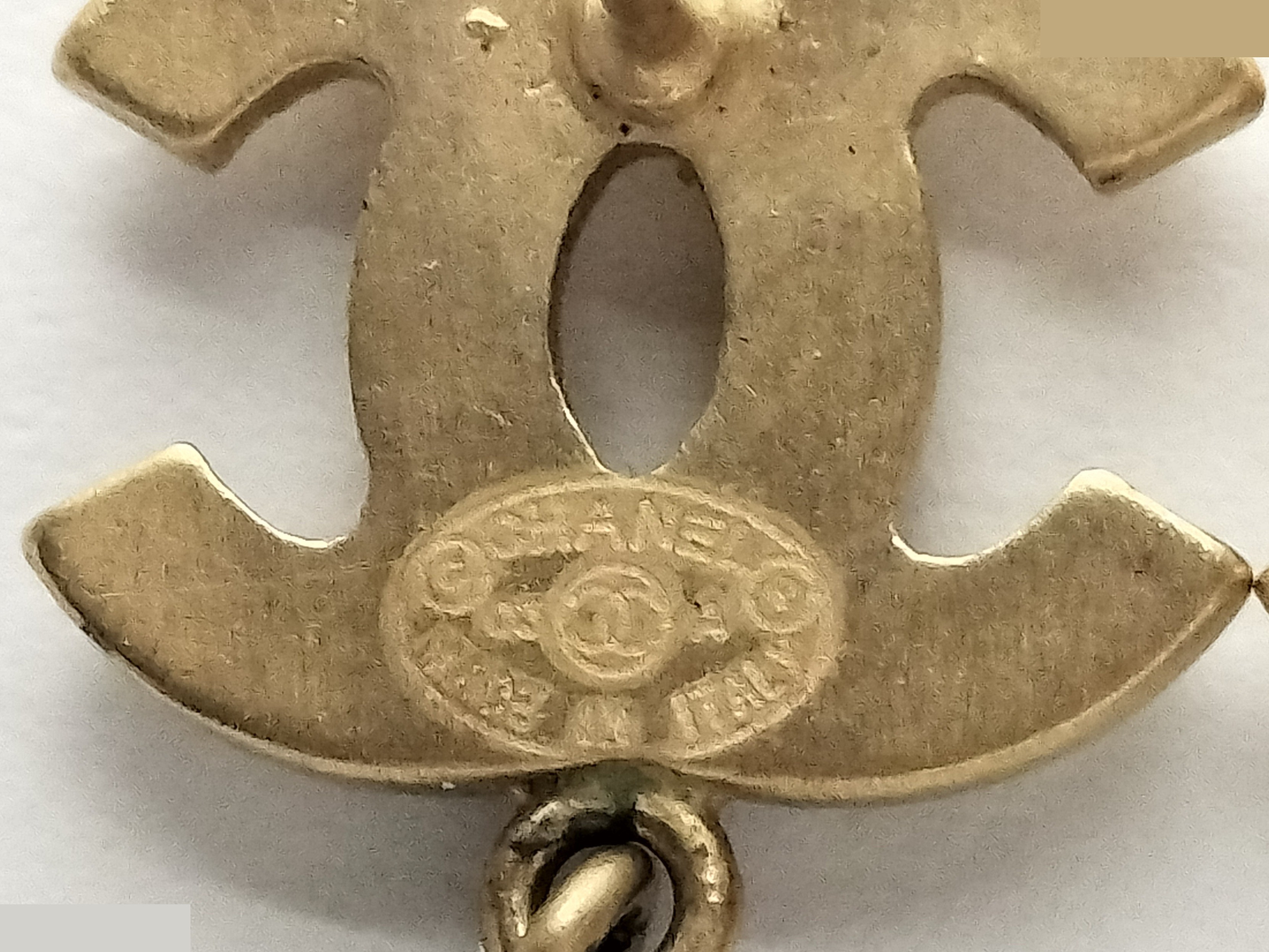 Coco F Pearl Gold Earrings — view 4