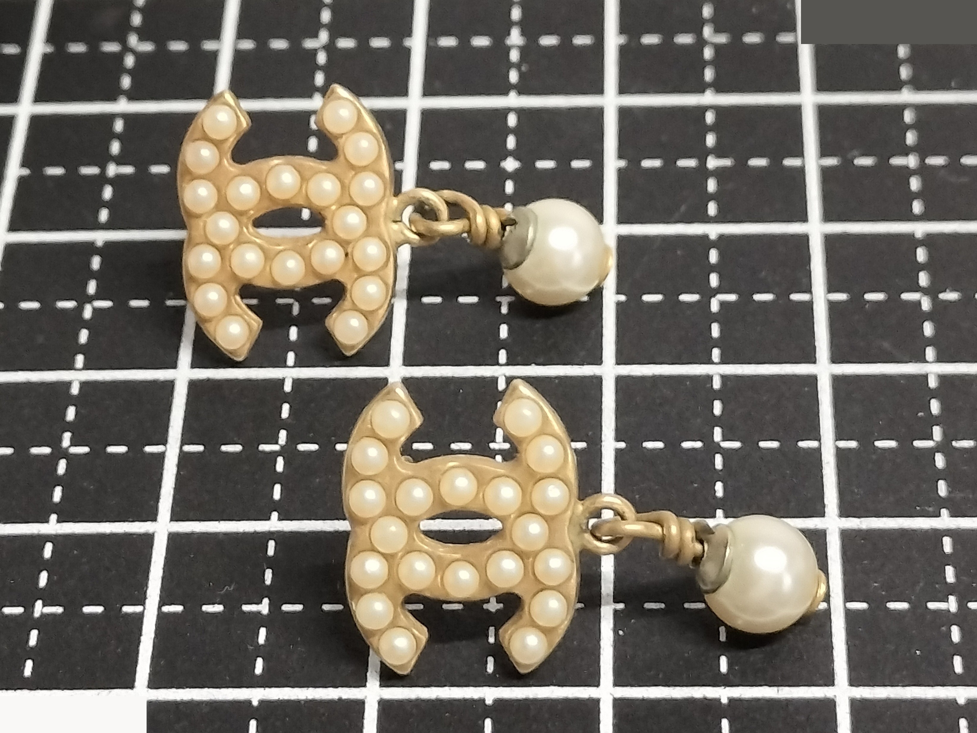 Coco F Pearl Gold Earrings — view 7