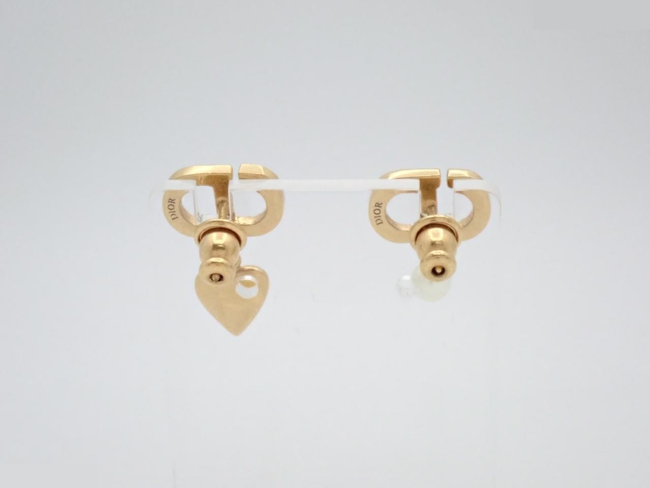 Gold earrings — view 2