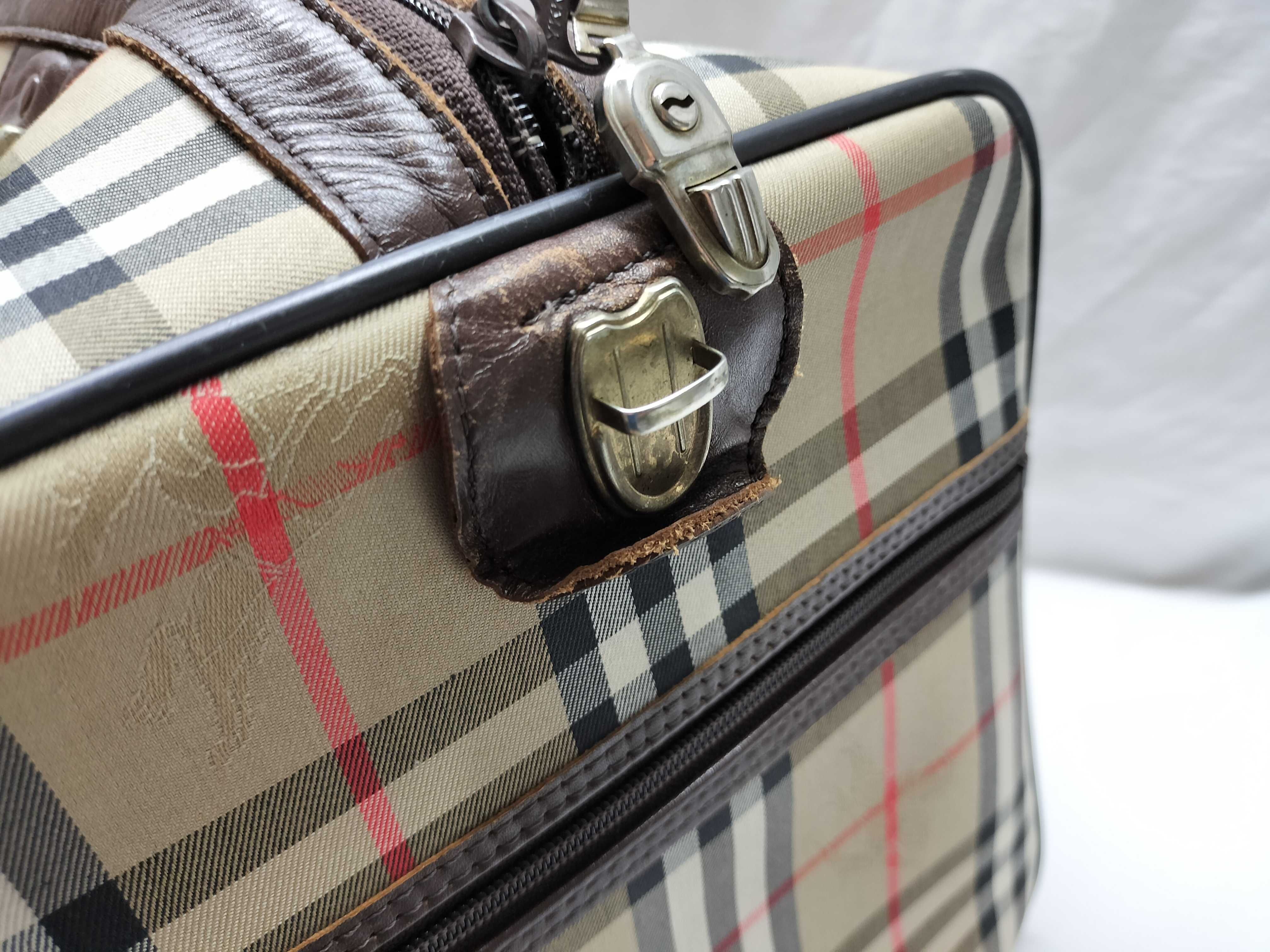 Nova Check Shadow Horse Boston Bag — view 6