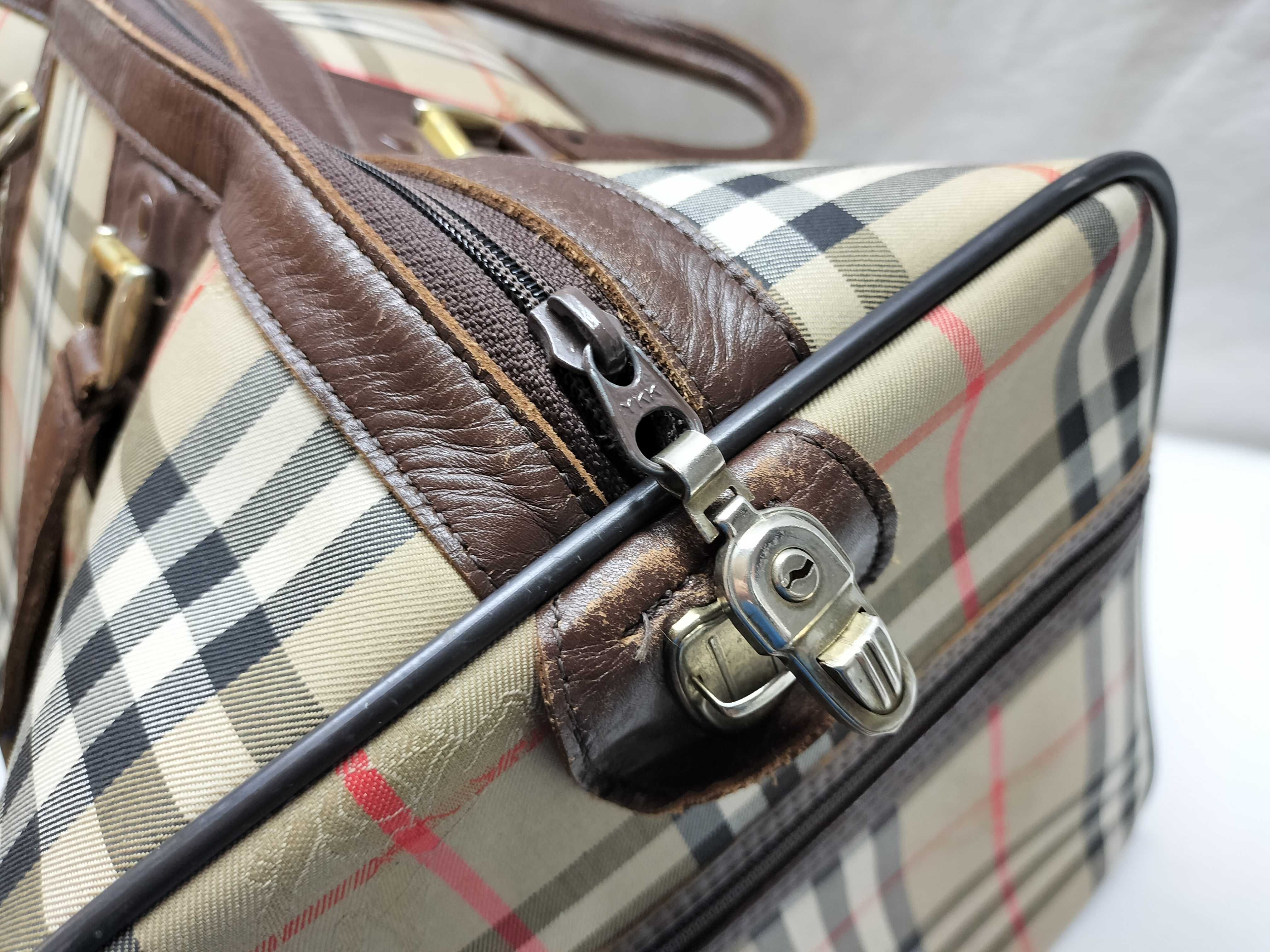 Nova Check Shadow Horse Boston Bag — view 7