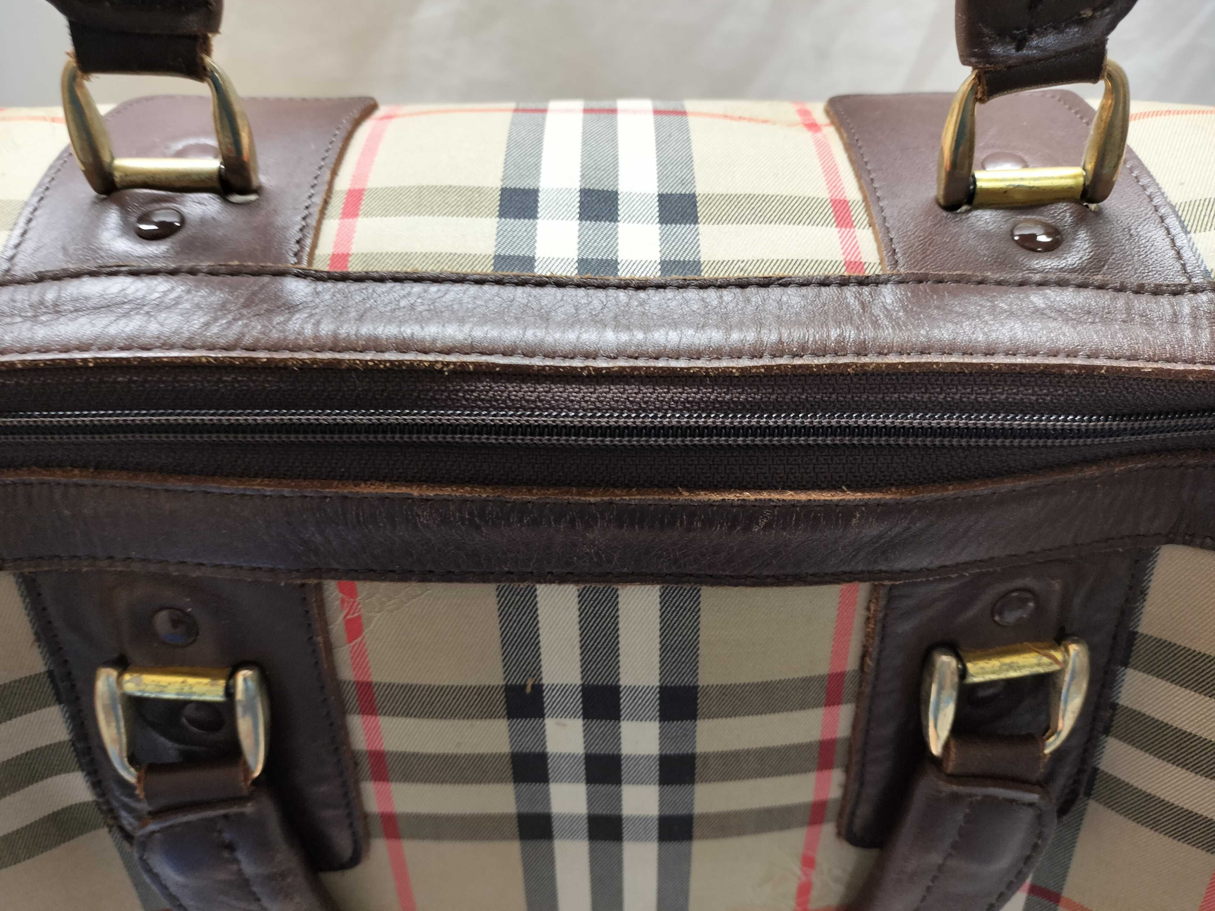 Nova Check Shadow Horse Boston Bag — view 9