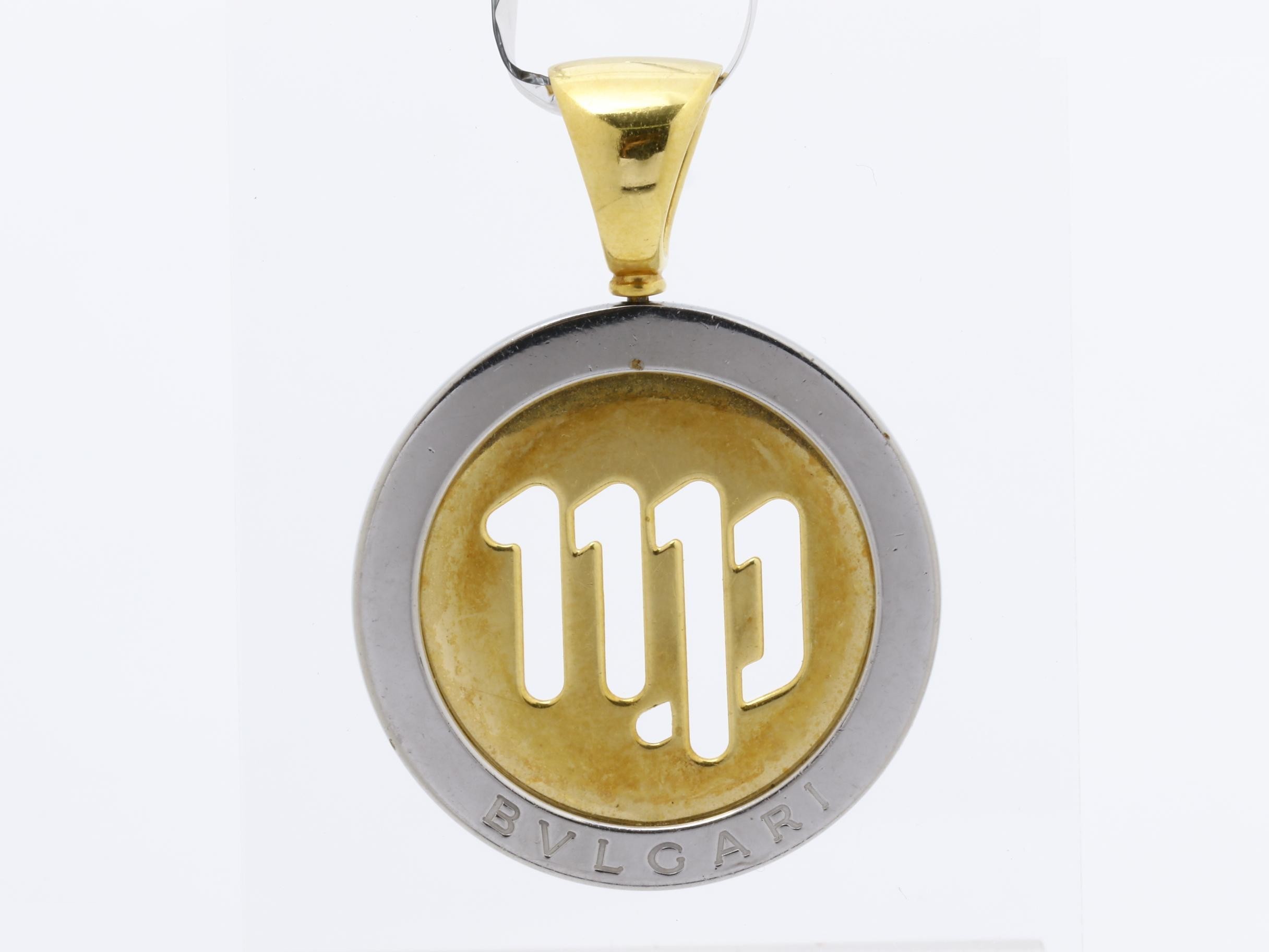 750YG/SS pendant, 12.6g