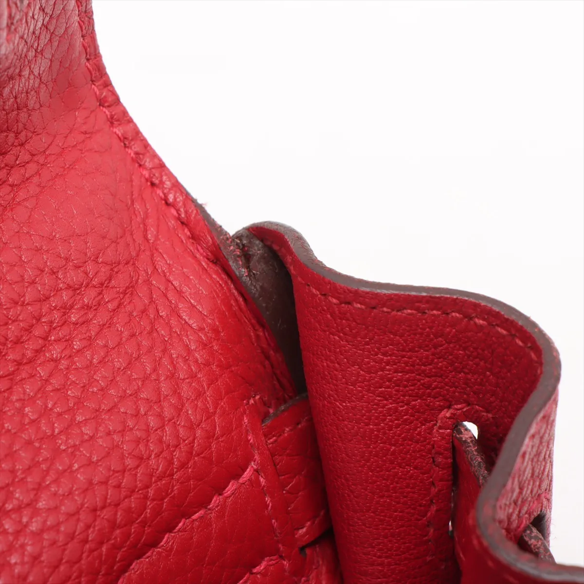 [Individually packaged] Hermes Kelly 32 Retournée Taurillon Clemence Rouge Casaque Silver Hardware Q: 2013 — view 13
