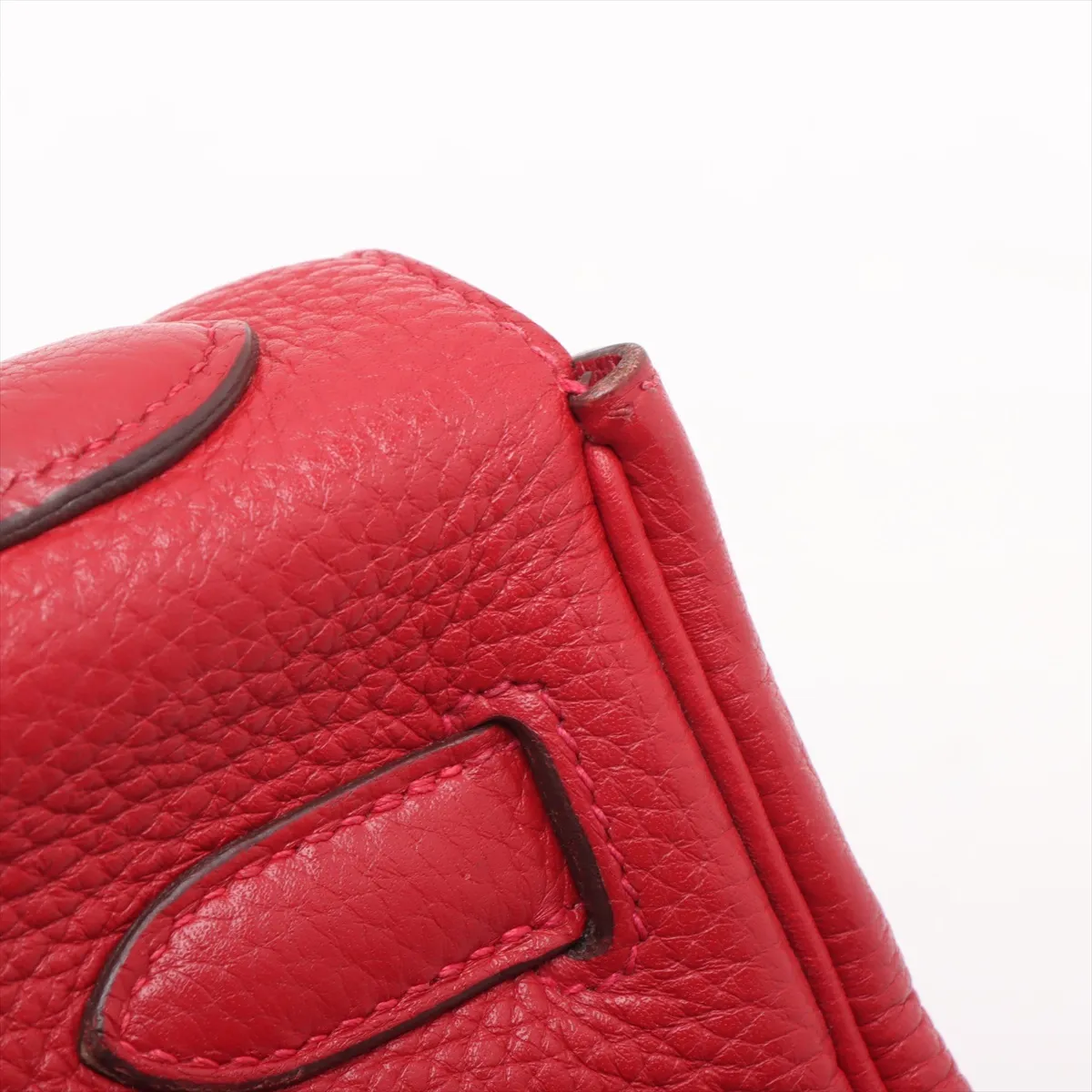 [Individually packaged] Hermes Kelly 32 Retournée Taurillon Clemence Rouge Casaque Silver Hardware Q: 2013 — view 14