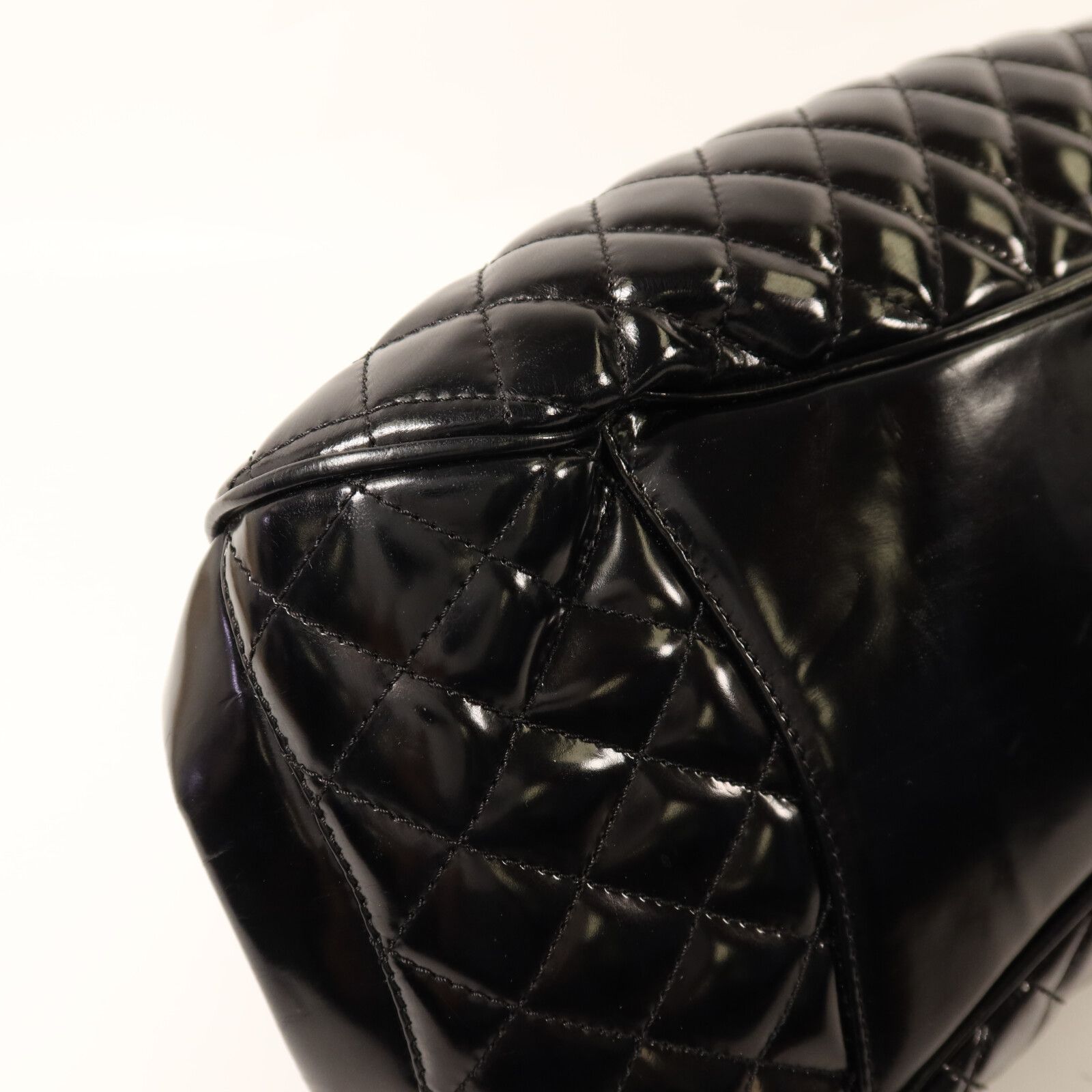 Quilted Mademoiselle Frame Bag, Black — view 12