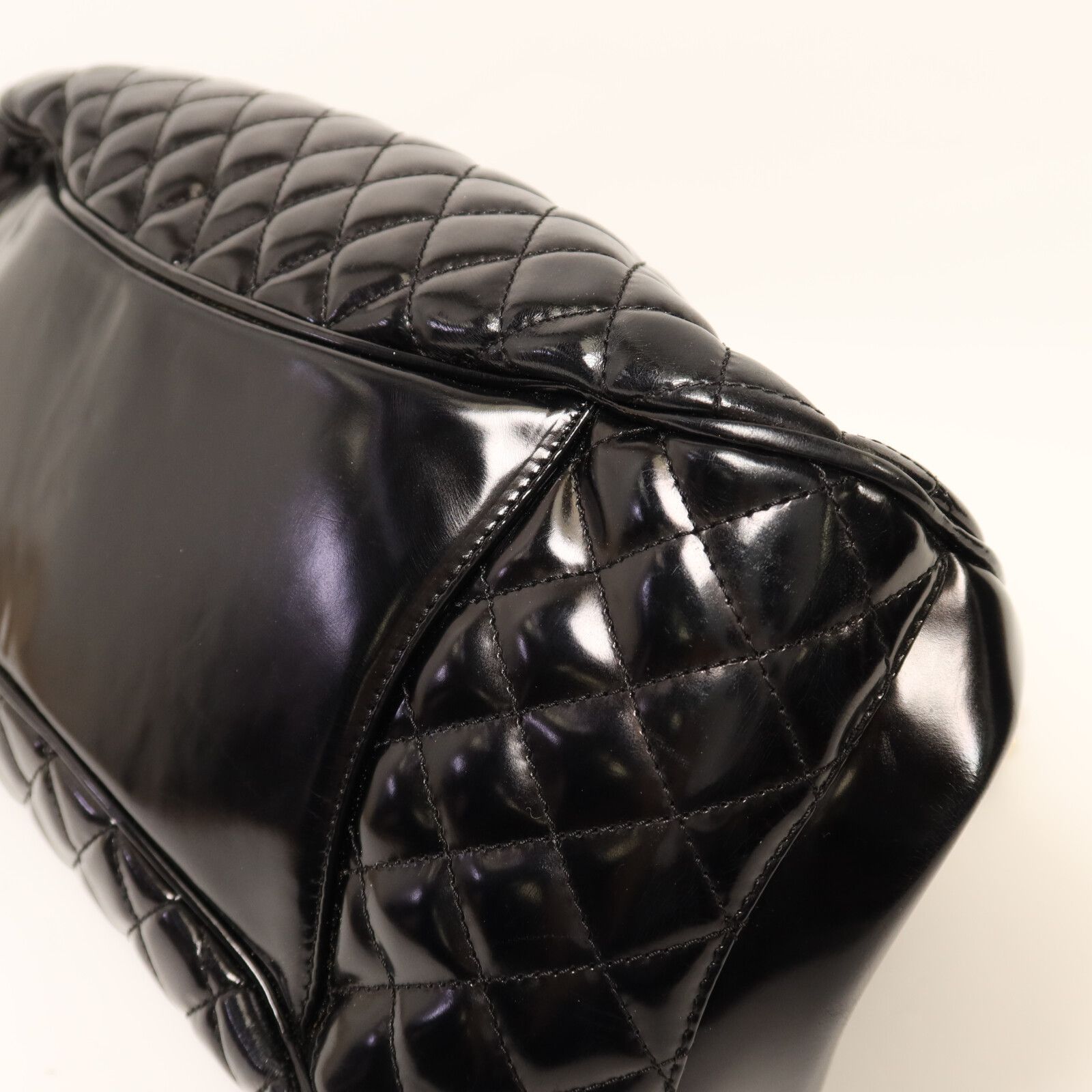 Quilted Mademoiselle Frame Bag, Black — view 13