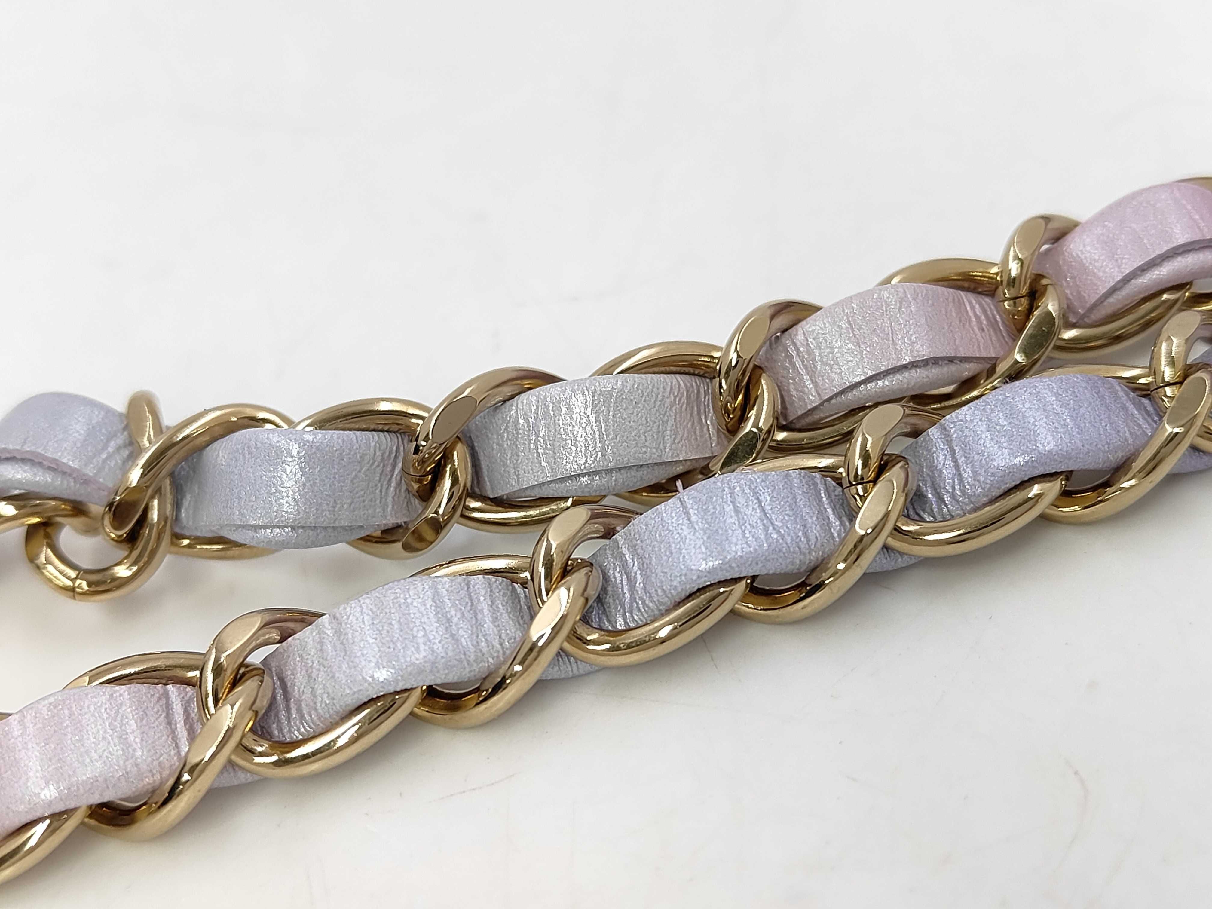 Mini Matelassé Gradient Serial Plate Chain Shoulder Bag — view 4