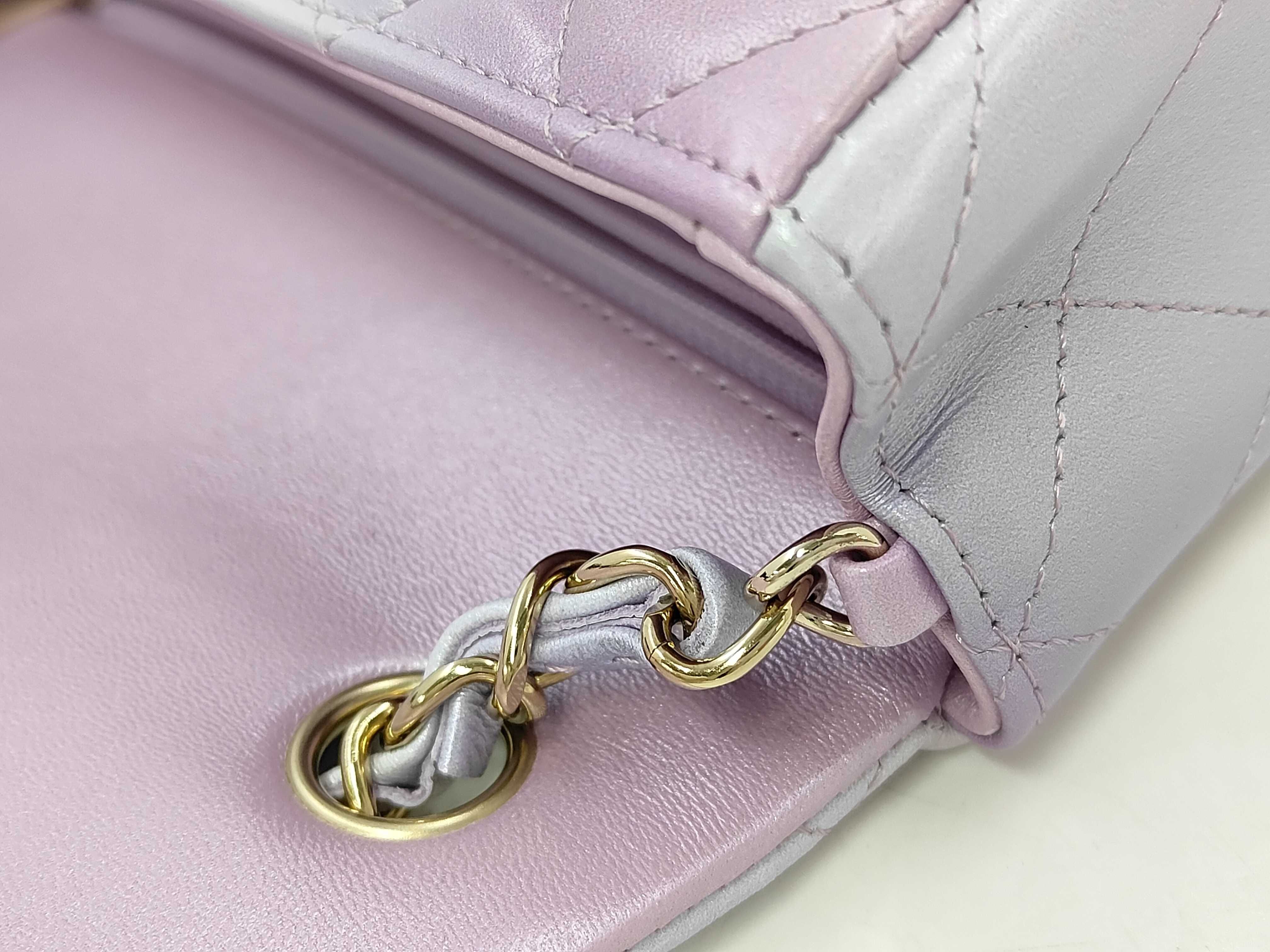 Mini Matelassé Gradient Serial Plate Chain Shoulder Bag — view 5