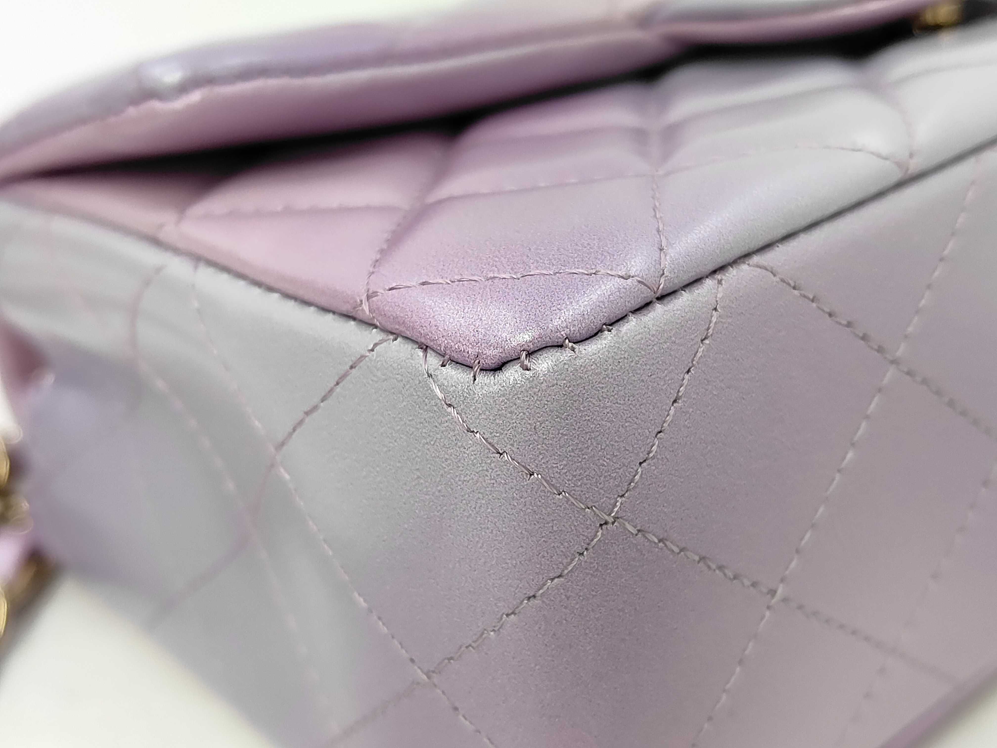 Mini Matelassé Gradient Serial Plate Chain Shoulder Bag — view 7