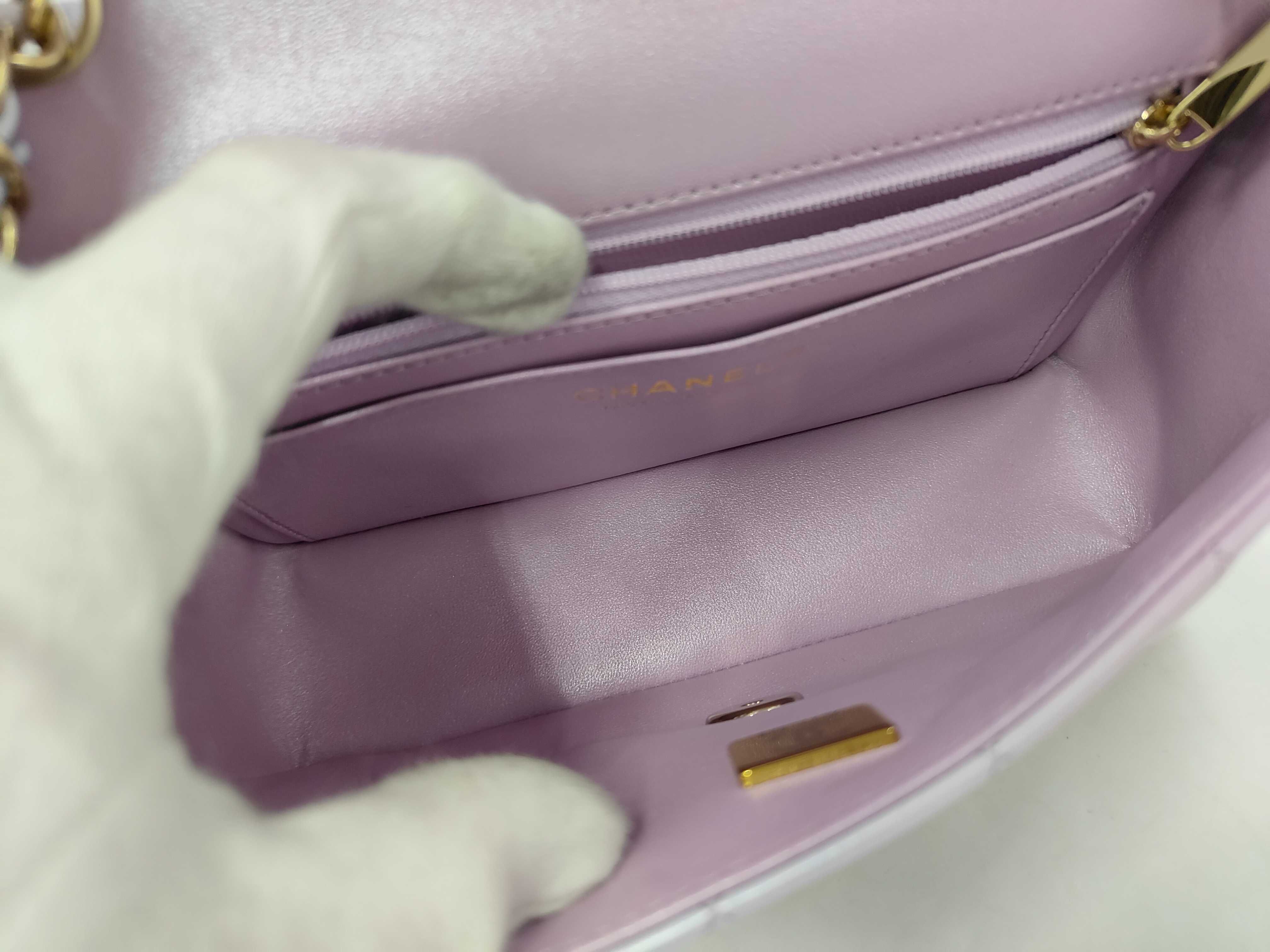 Mini Matelassé Gradient Serial Plate Chain Shoulder Bag — view 9