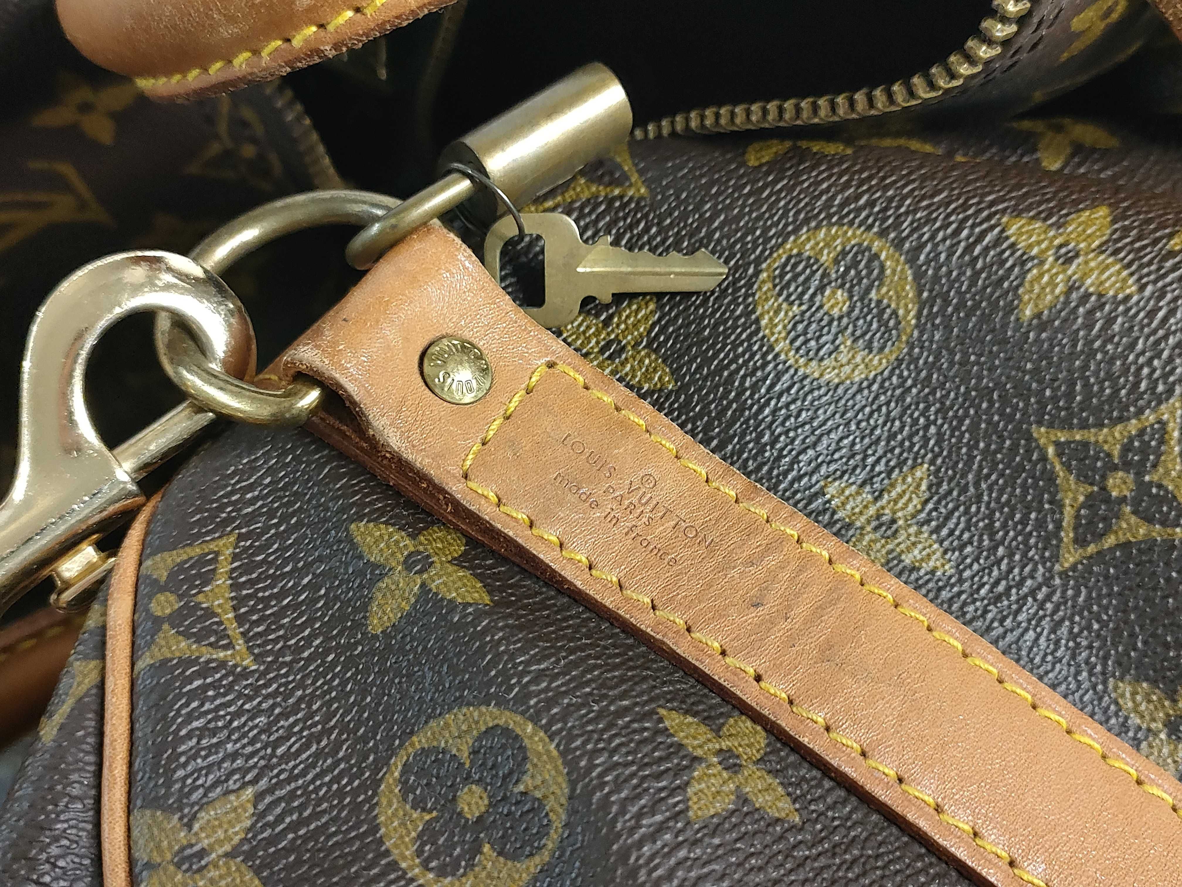 Monogram Keepall Bandoulière 55 M41414 VI874 Boston Bag — view 12