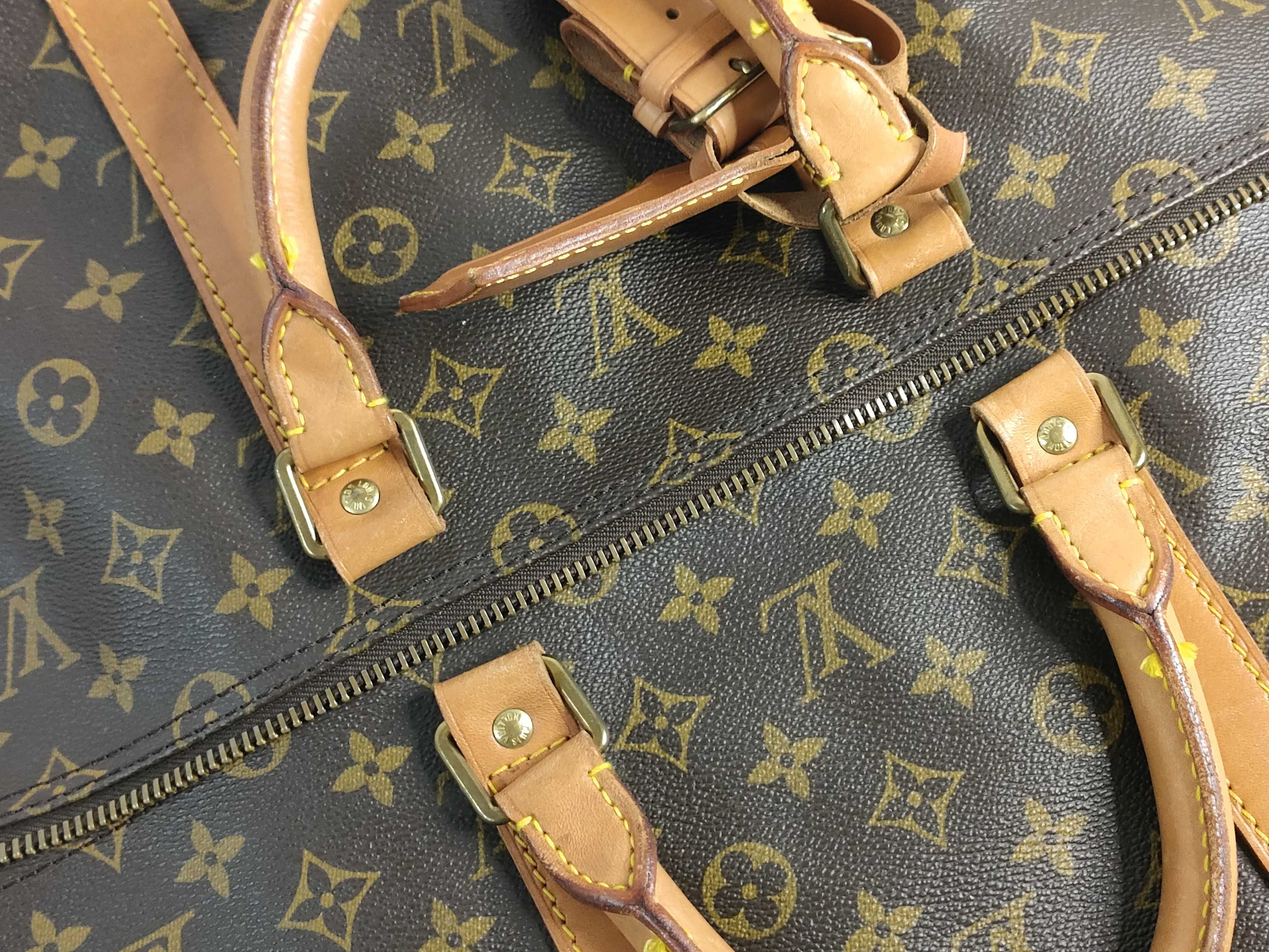 Monogram Keepall Bandoulière 55 M41414 VI874 Boston Bag — view 15