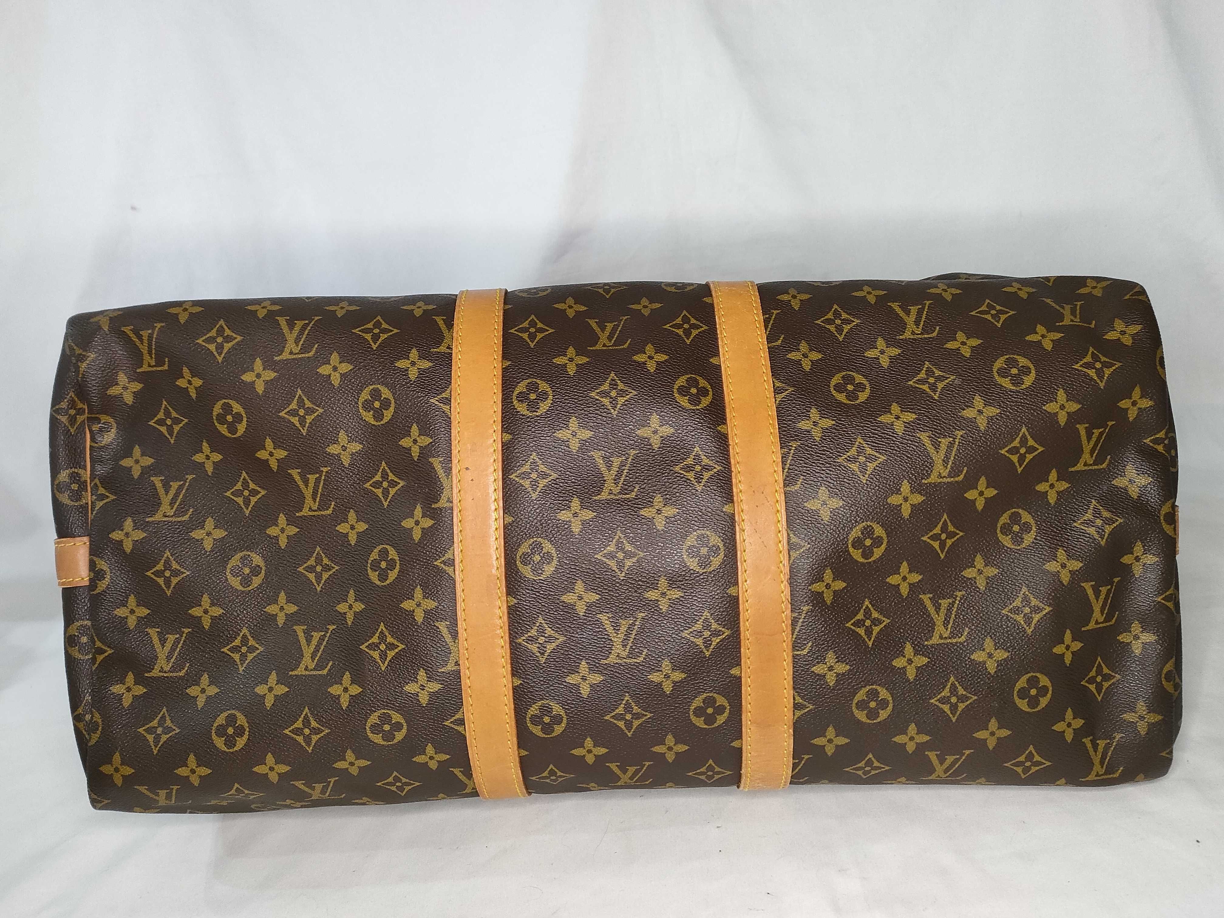 Monogram Keepall Bandoulière 55 M41414 VI874 Boston Bag — view 8
