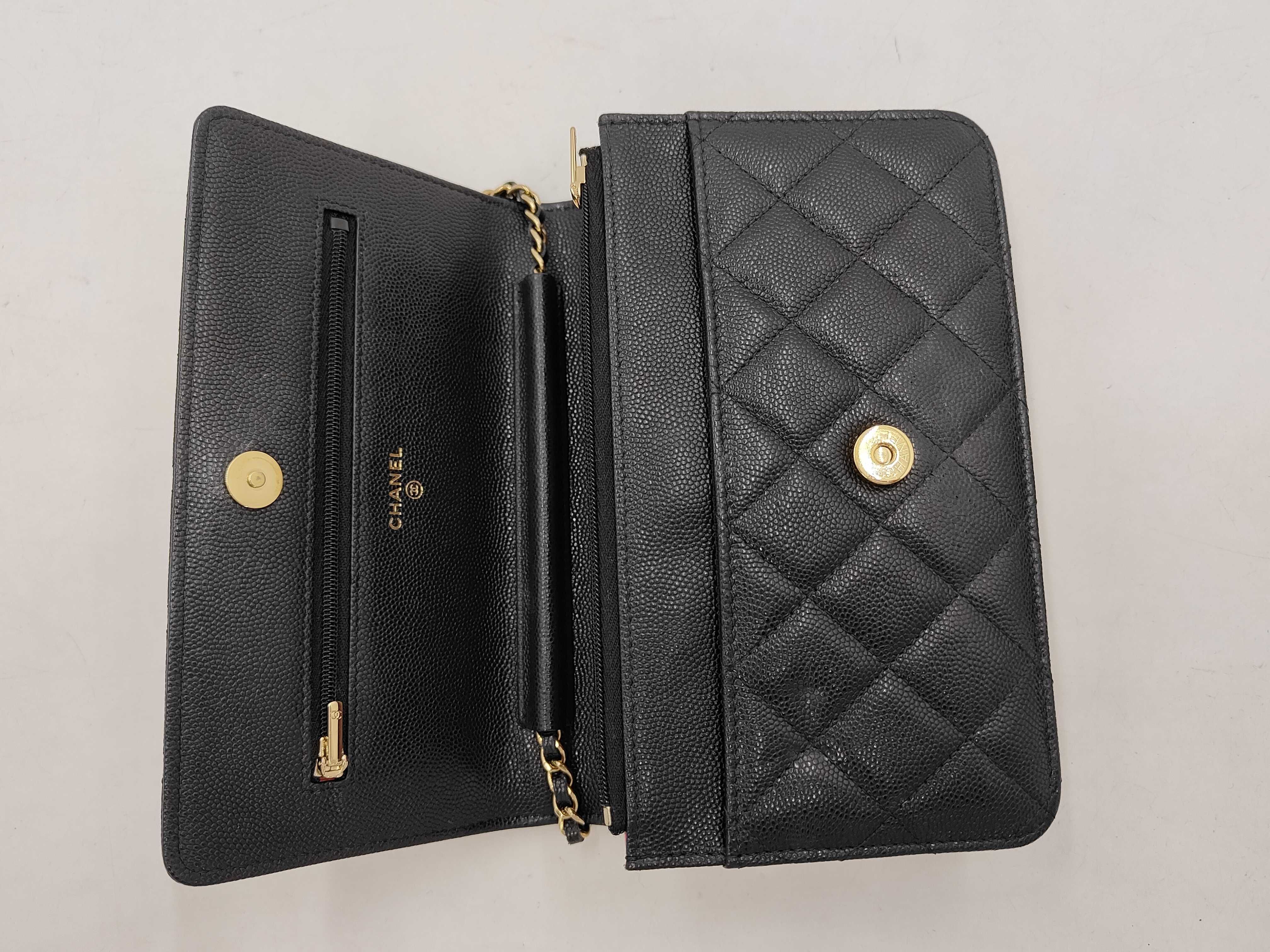 WOC Black Quilted Calfskin Chip Shoulder Bag — view 7