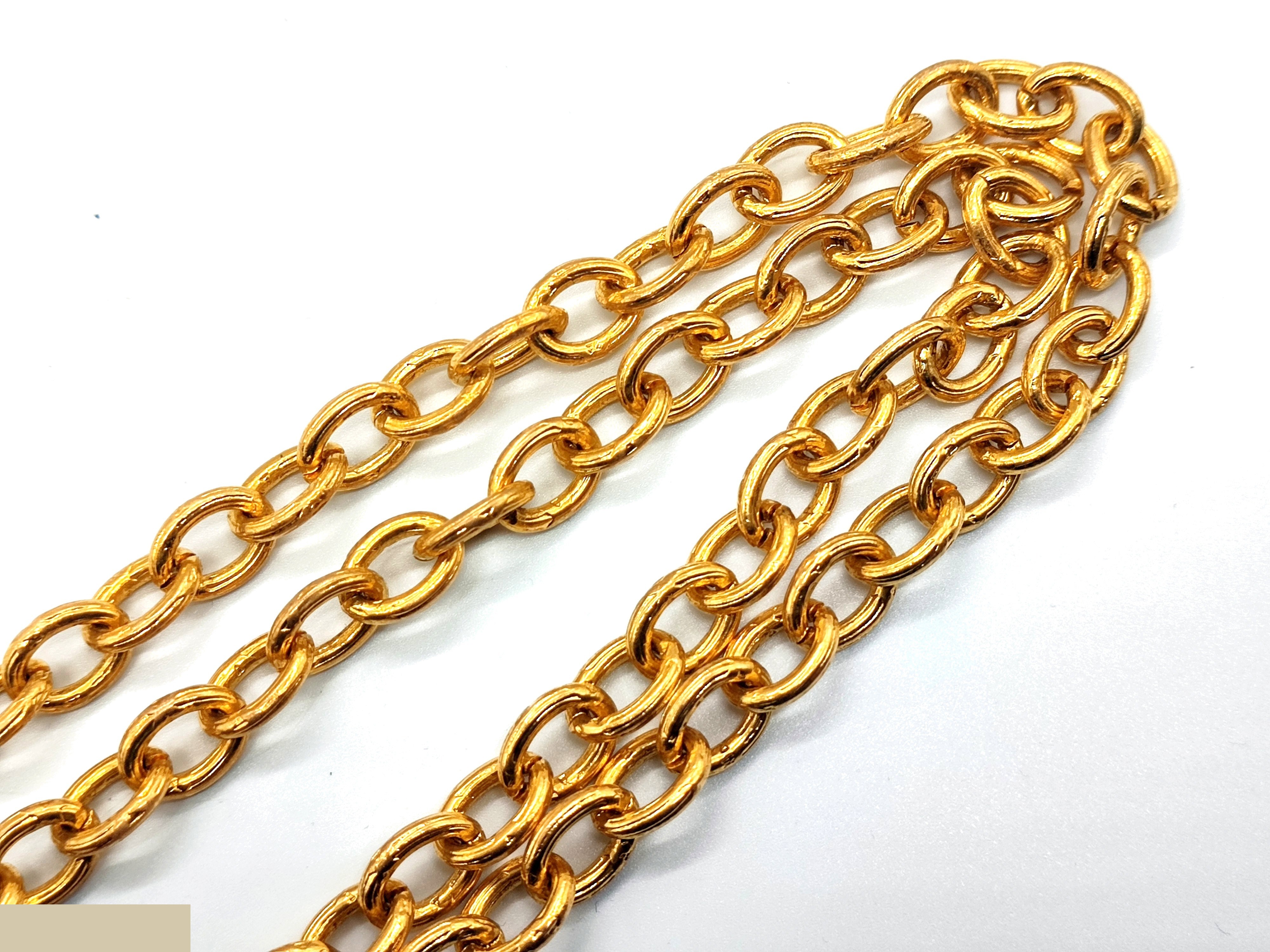 Coco Mark Net Pattern Circle Necklace, Size 28, Chain approx. 80cm — view 6