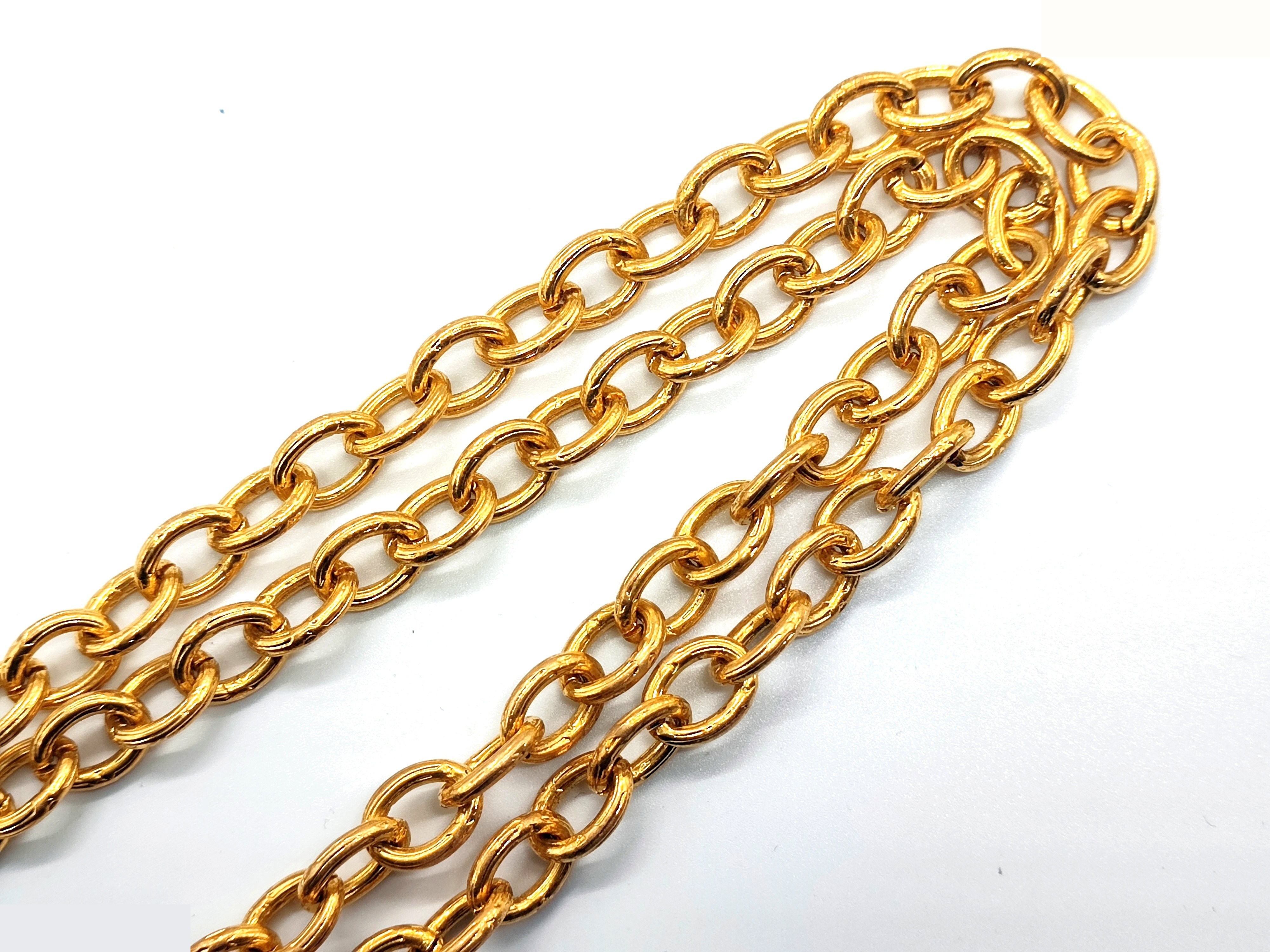 Coco Mark Net Pattern Circle Necklace, Size 28, Chain approx. 80cm — view 9