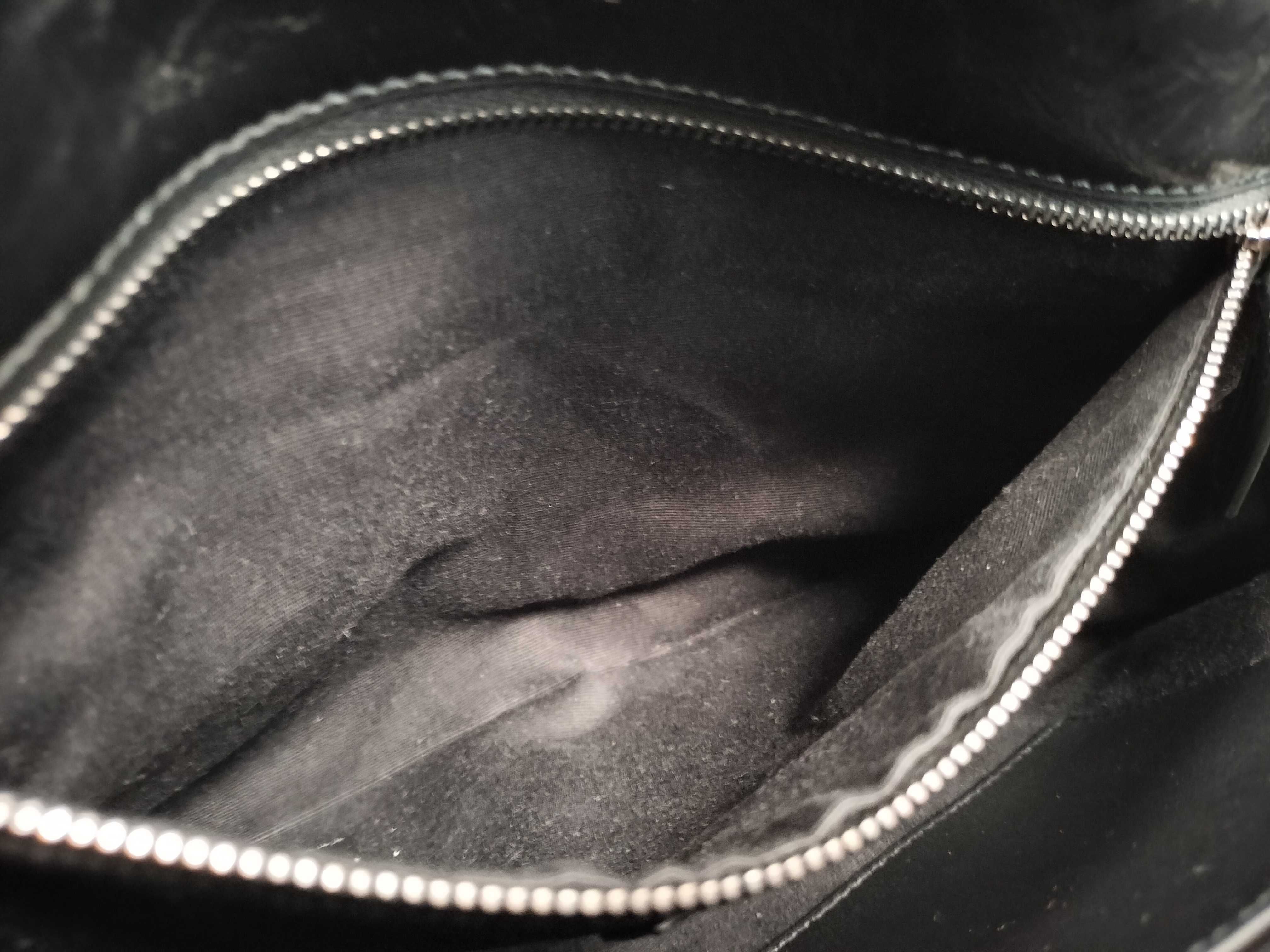 Niki Leather Chain Shoulder Bag, Black Leather, CNR622158・0225 Shoulder Bag — view 11
