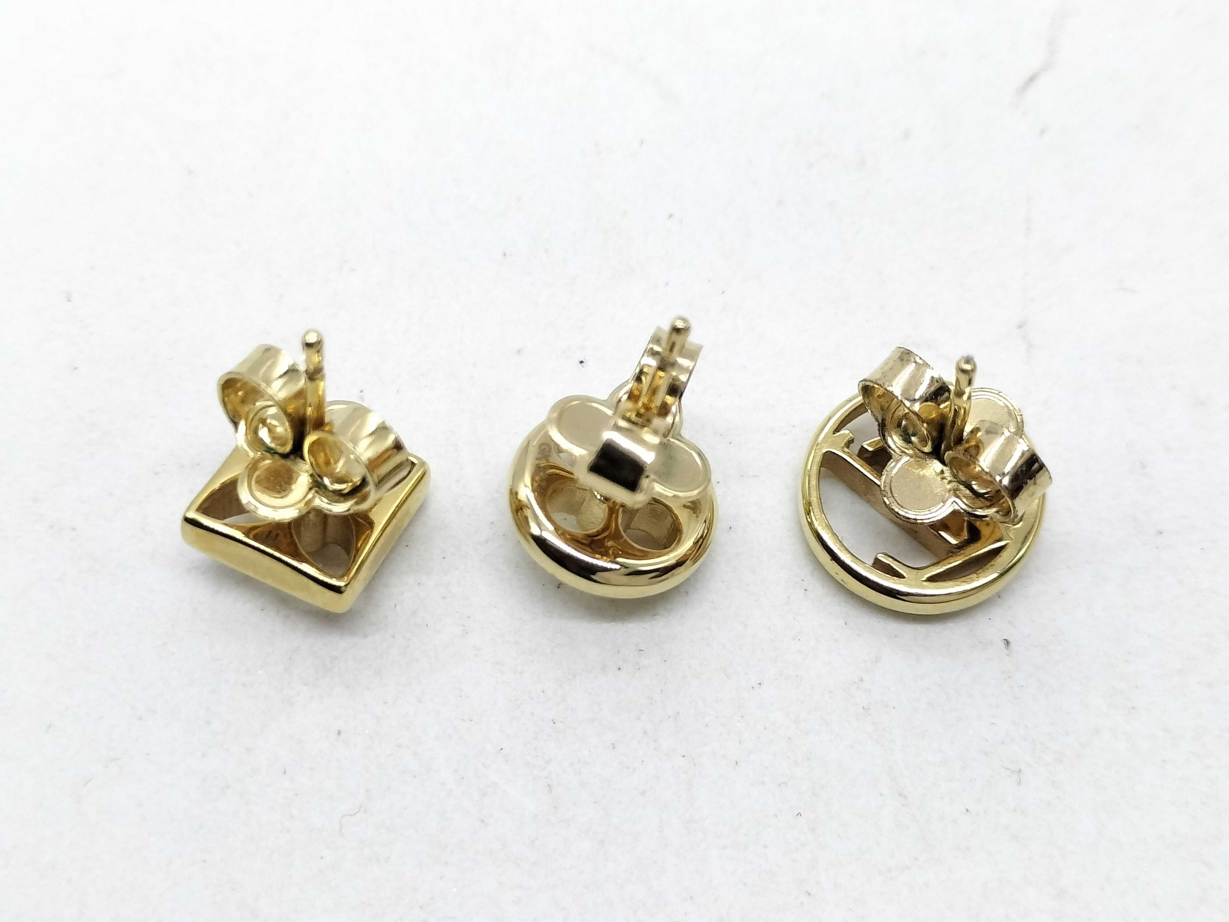 Crazy in Rock Gold Earrings — view 2