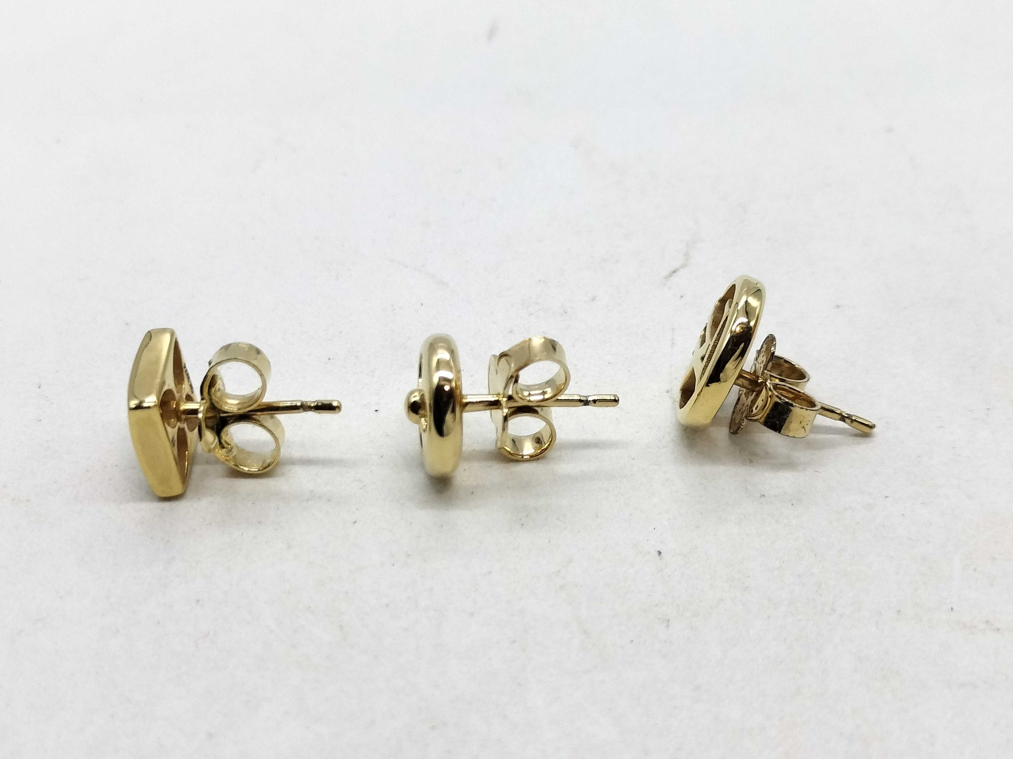 Crazy in Rock Gold Earrings — view 3