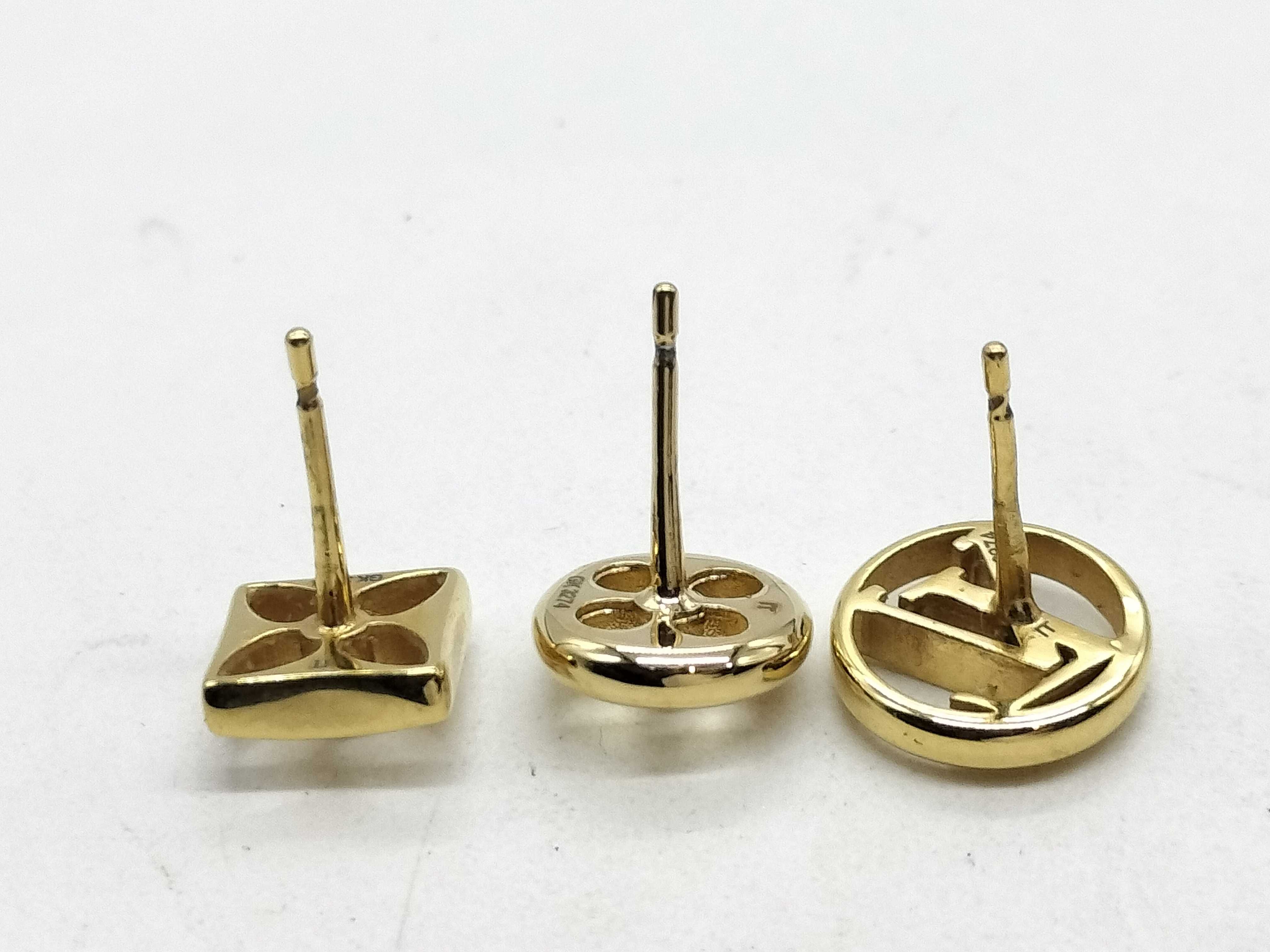 Crazy in Rock Gold Earrings — view 4