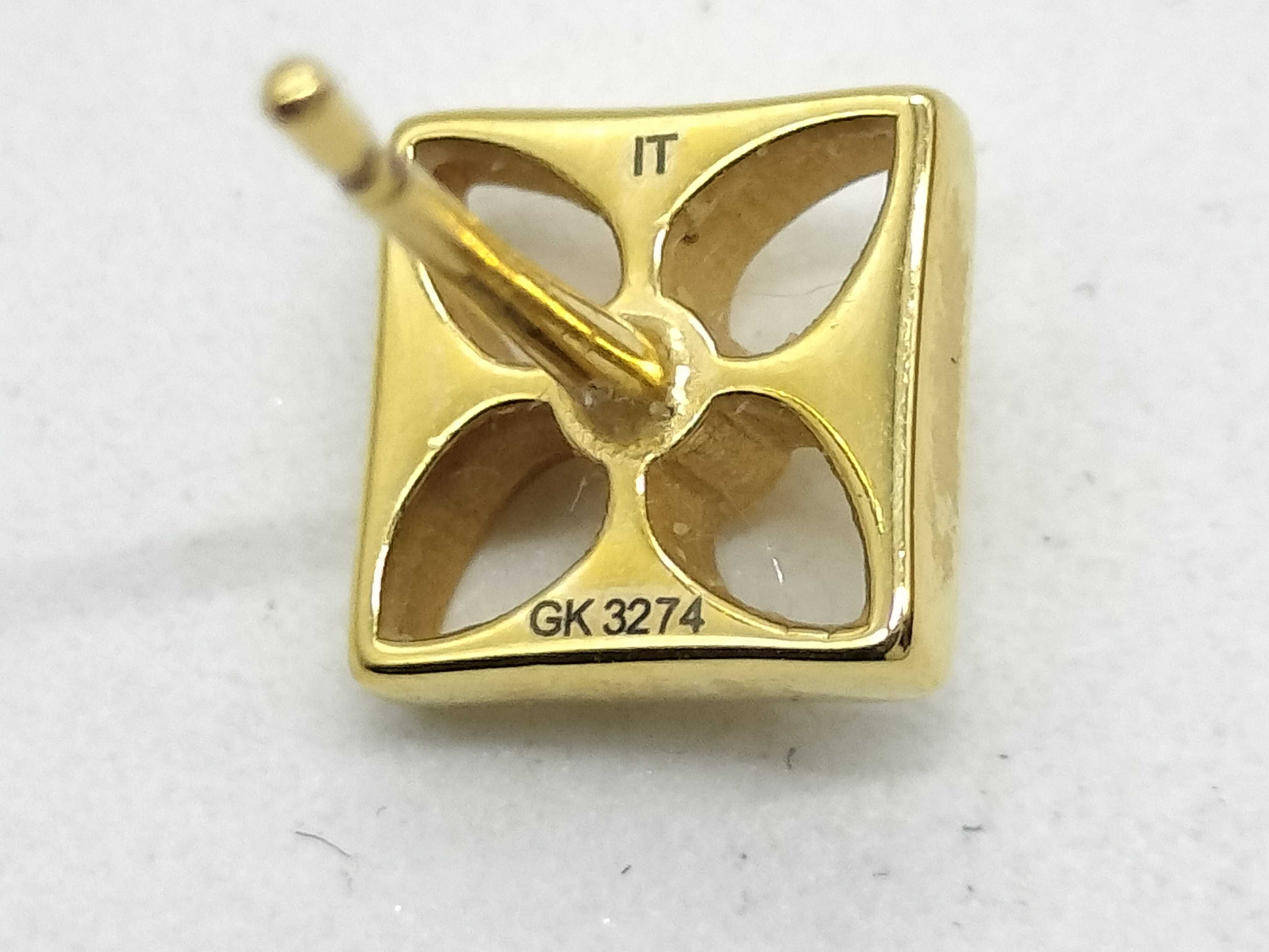 Crazy in Rock Gold Earrings — view 6