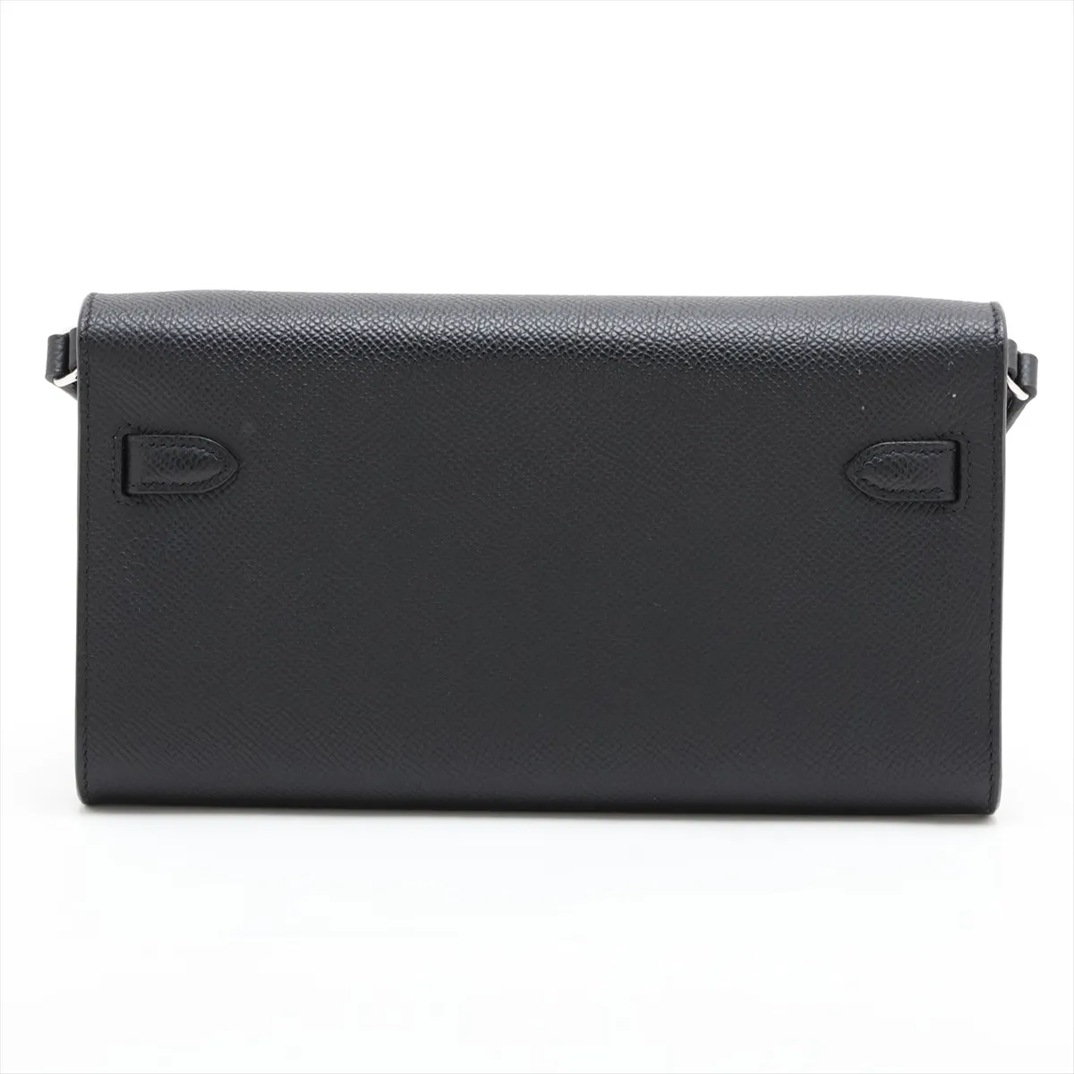 [Individually packaged] Hermes Kelly Wallet To Go, Veau Epsom, Black, Silver Hardware, B: 2023 — view 2