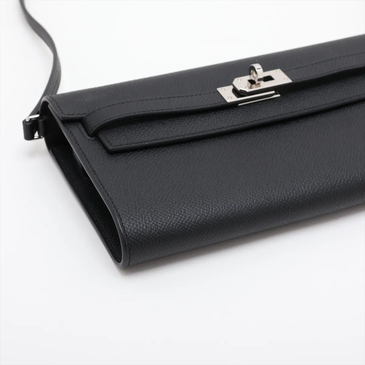 [Individually packaged] Hermes Kelly Wallet To Go, Veau Epsom, Black, Silver Hardware, B: 2023 — view 4