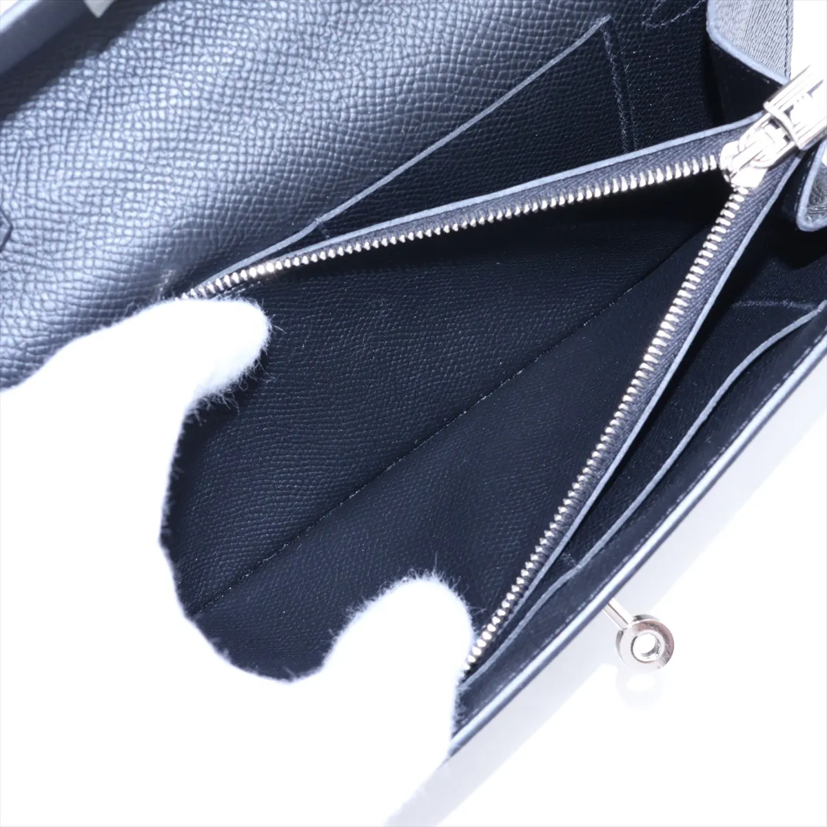 [Individually packaged] Hermes Kelly Wallet To Go, Veau Epsom, Black, Silver Hardware, B: 2023 — view 8