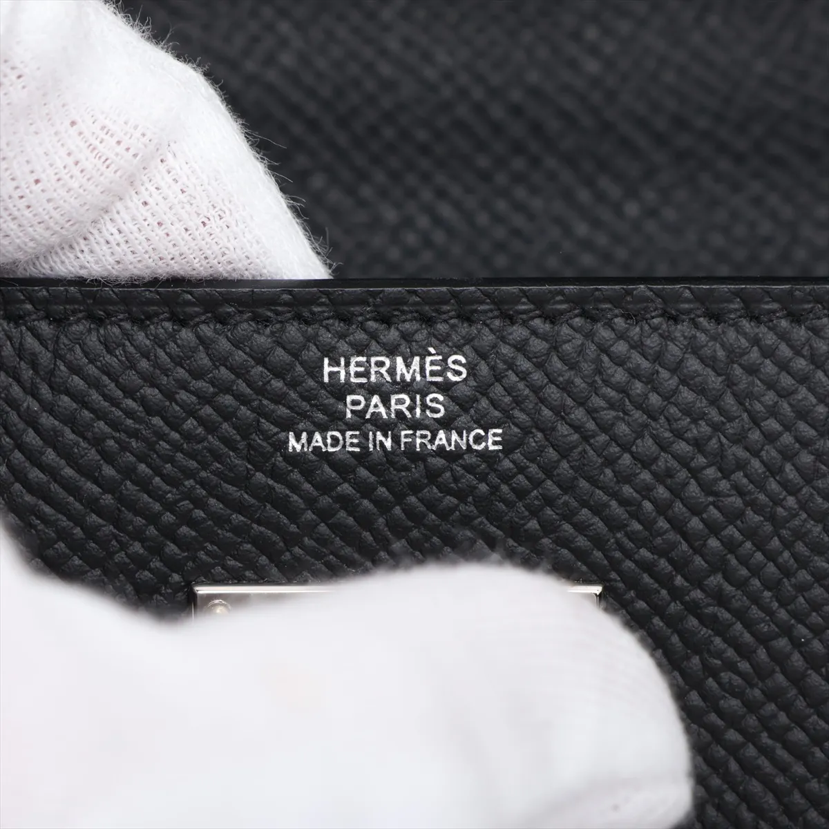 [Individually packaged] Hermes Kelly Wallet To Go, Veau Epsom, Black, Silver Hardware, B: 2023 — view 9