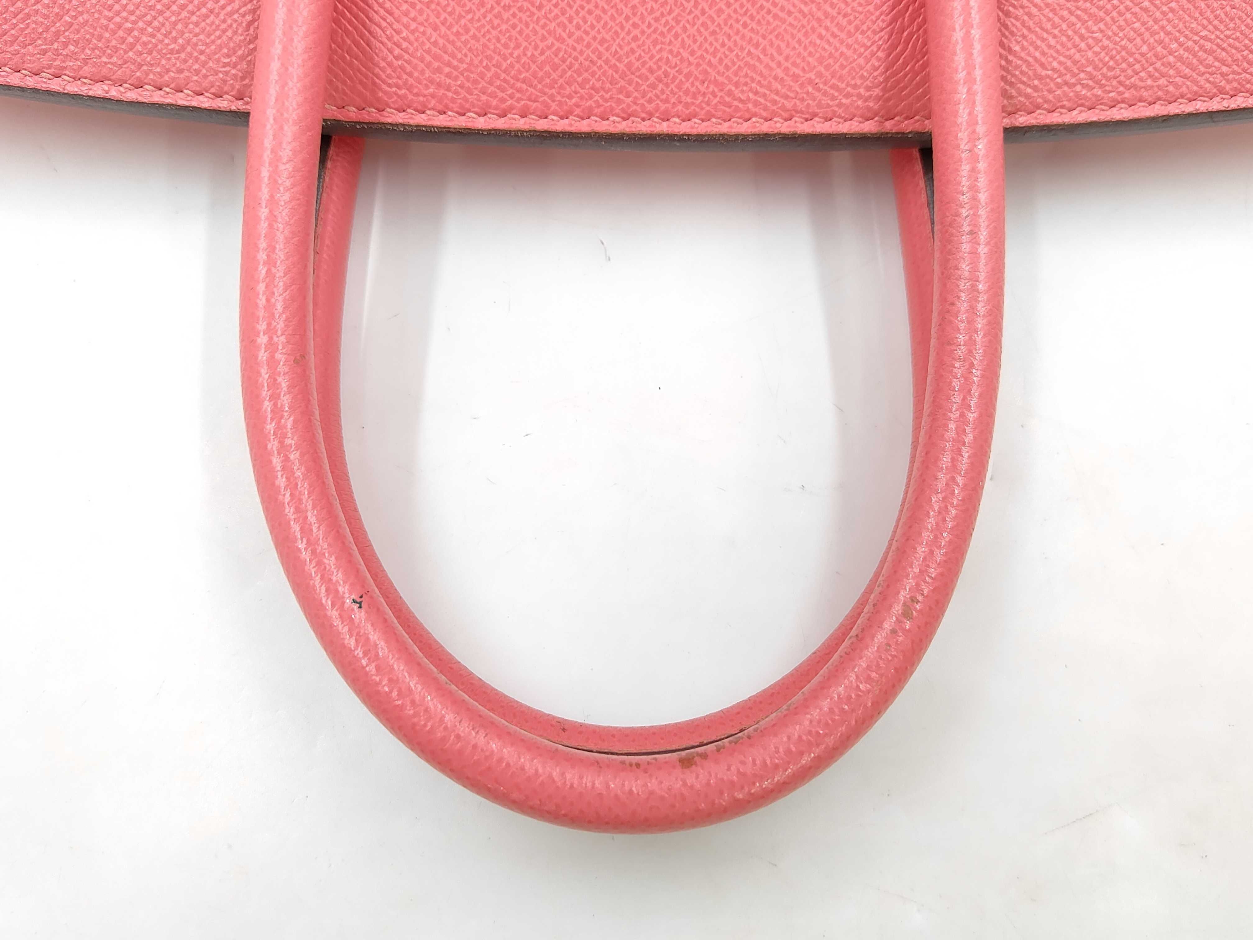 Birkin 30 Epsom leather, silver hardware, D color, pinkish handbag — view 3