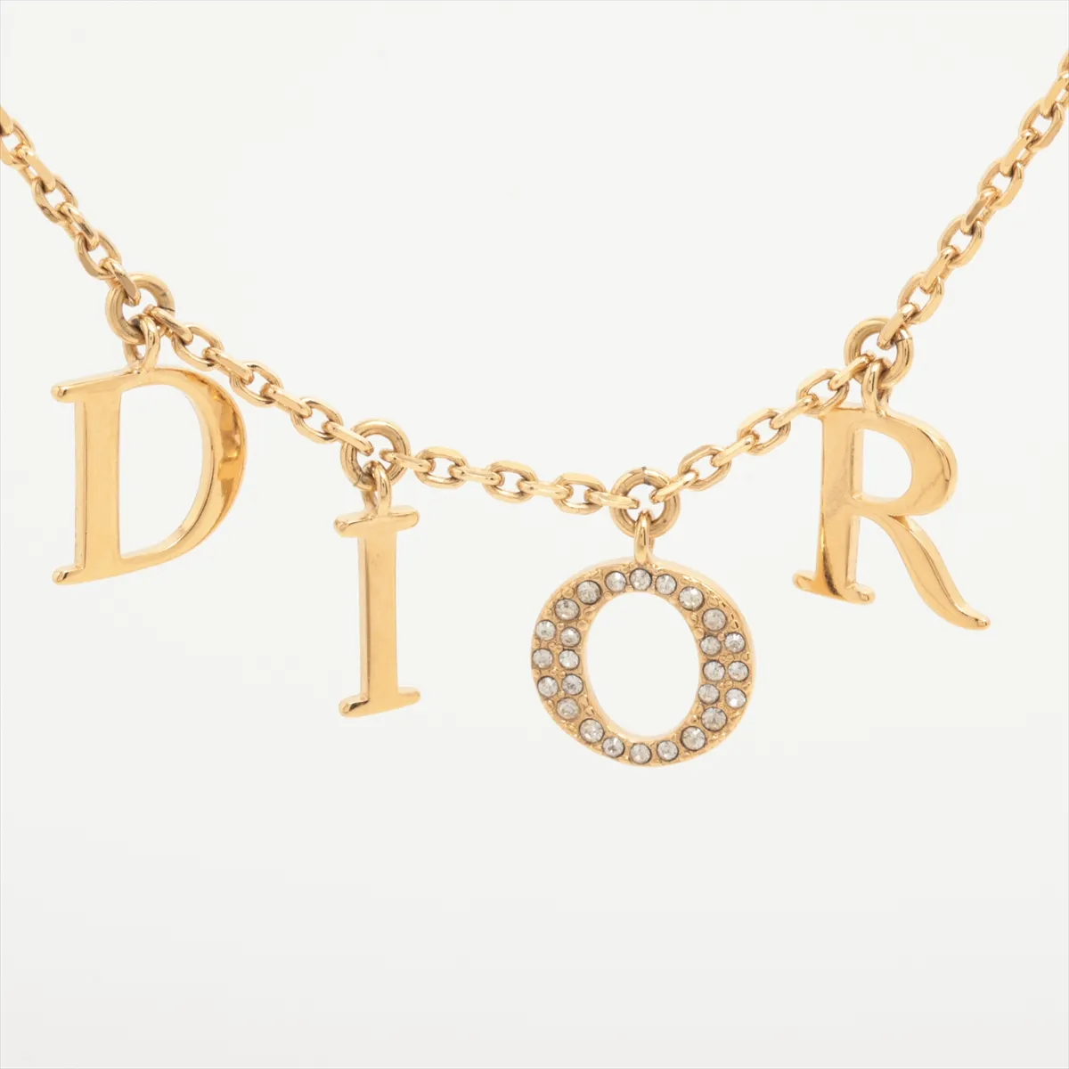 Dio(r)evolution Necklace GP x Rhinestone Gold — view 2
