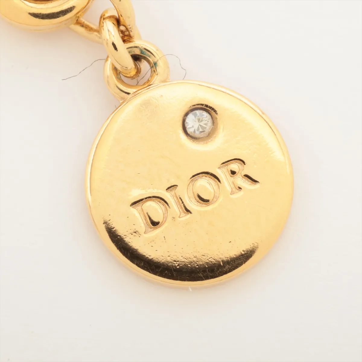 Dio(r)evolution Necklace GP x Rhinestone Gold — view 5