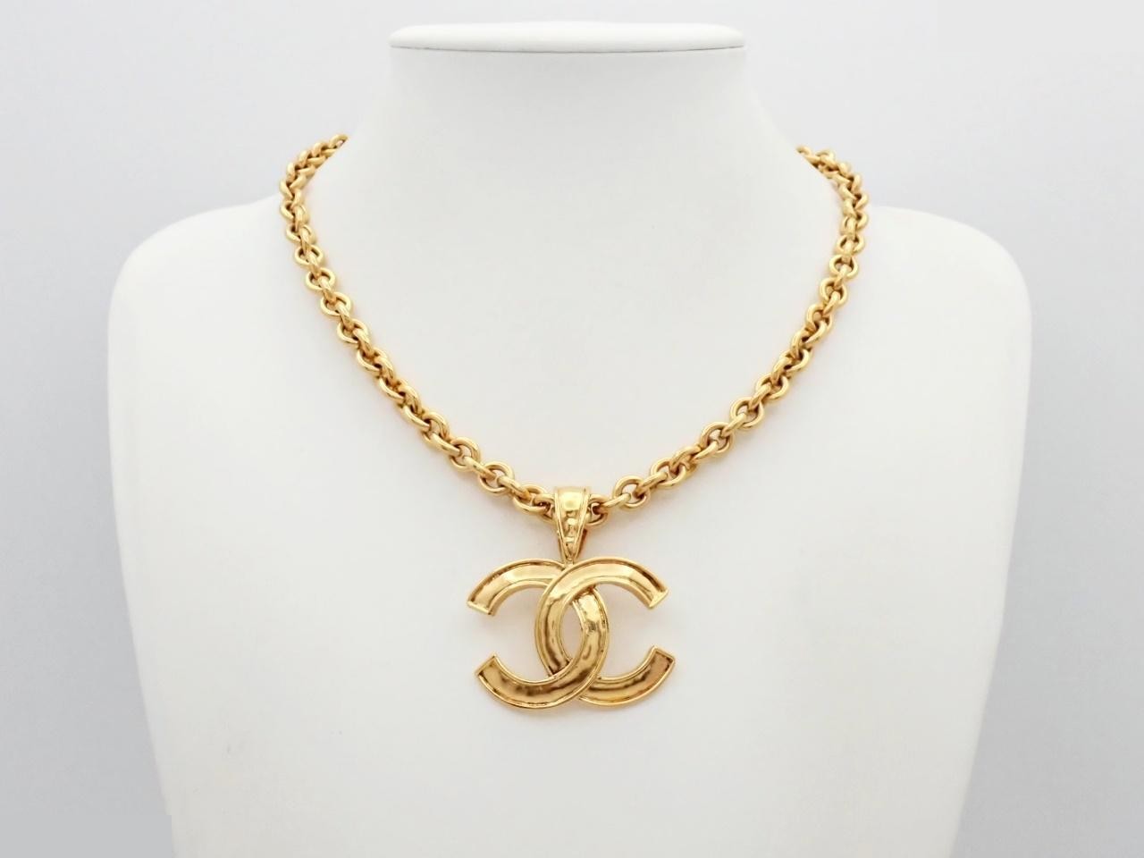 Coco Mark Necklace, Gold Color, Chain Approx. 49cm — view 3