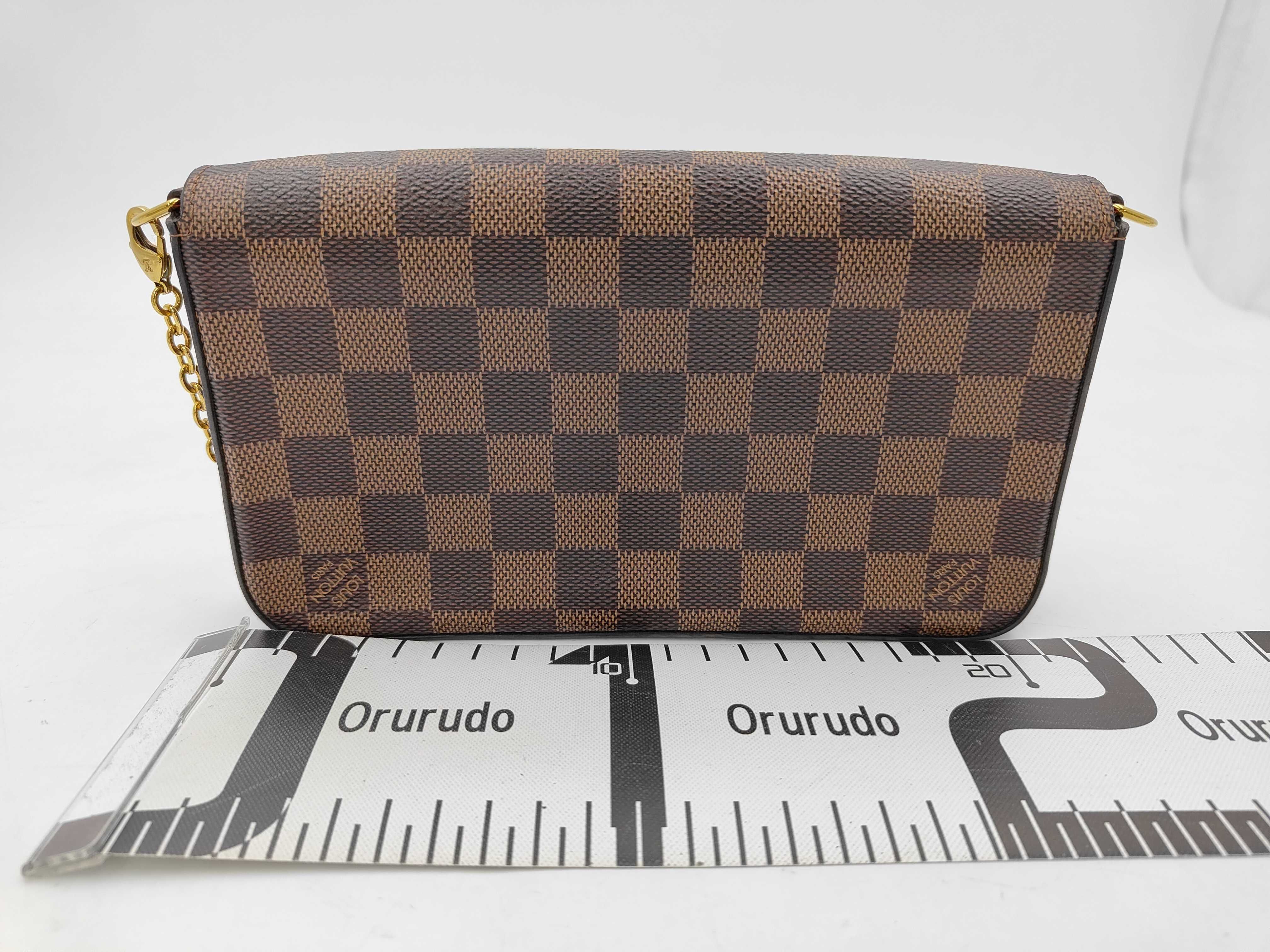Damier Pochette Felicie 2-Way Shoulder Bag N63032 FH4240 / IC Chip, Odor Present Shoulder Bag — view 2